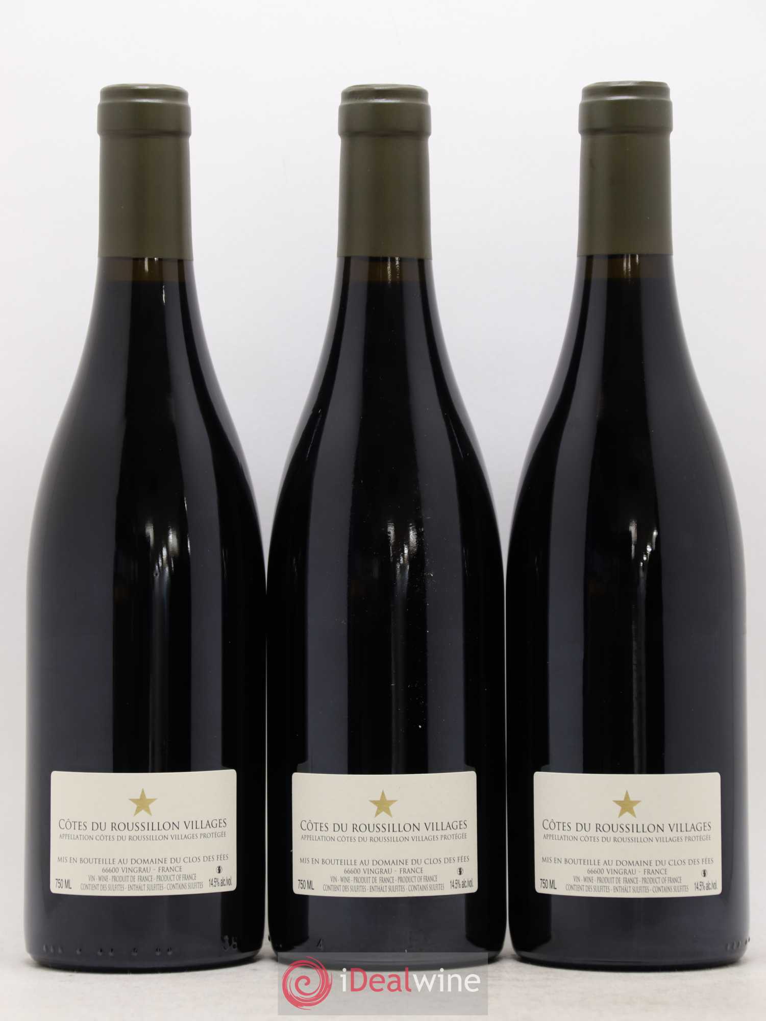 Côtes du Roussillon Villages Clos des Fées Hervé Bizeul 2018 - Lot de 3 bouteilles - 1