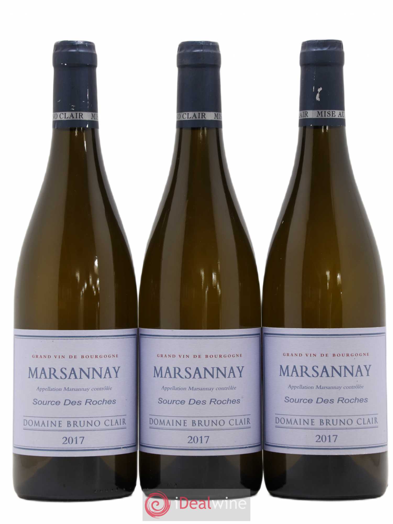 Marsannay Source des Roches Bruno Clair (Domaine) 2017 - Lot de 3 bouteilles - 0