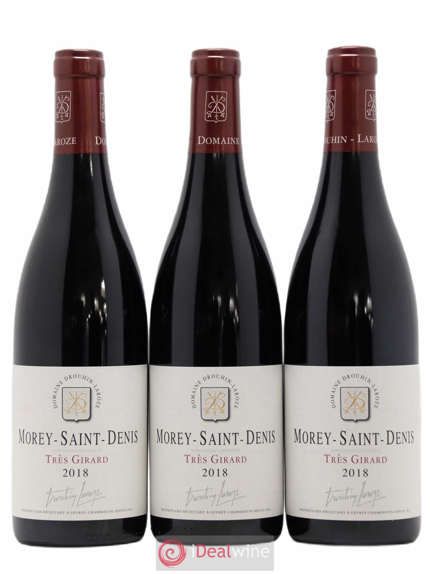 Morey-Saint-Denis Très Girard Domaine Drouhin Laroze 2018 - Posten von 3 Flaschen - 0