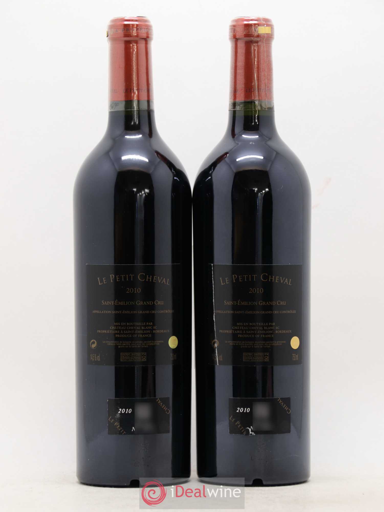 Le Petit Cheval Second Vin 2010 - Lot de 2 bouteilles - 1