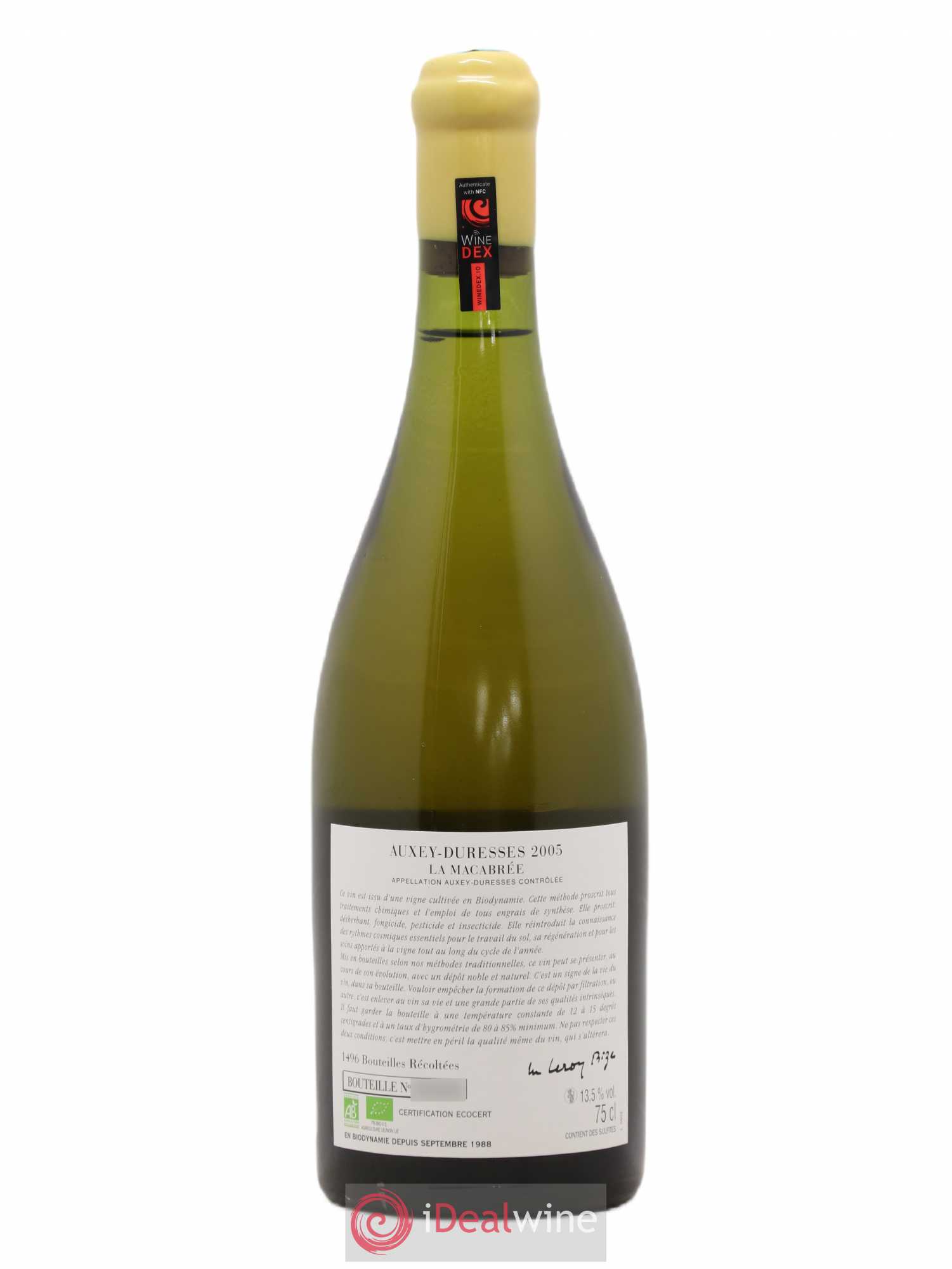 Auxey-Duresses La Macabrée d'Auvenay (Domaine) 2005 - Lot de 1 bouteille - 1