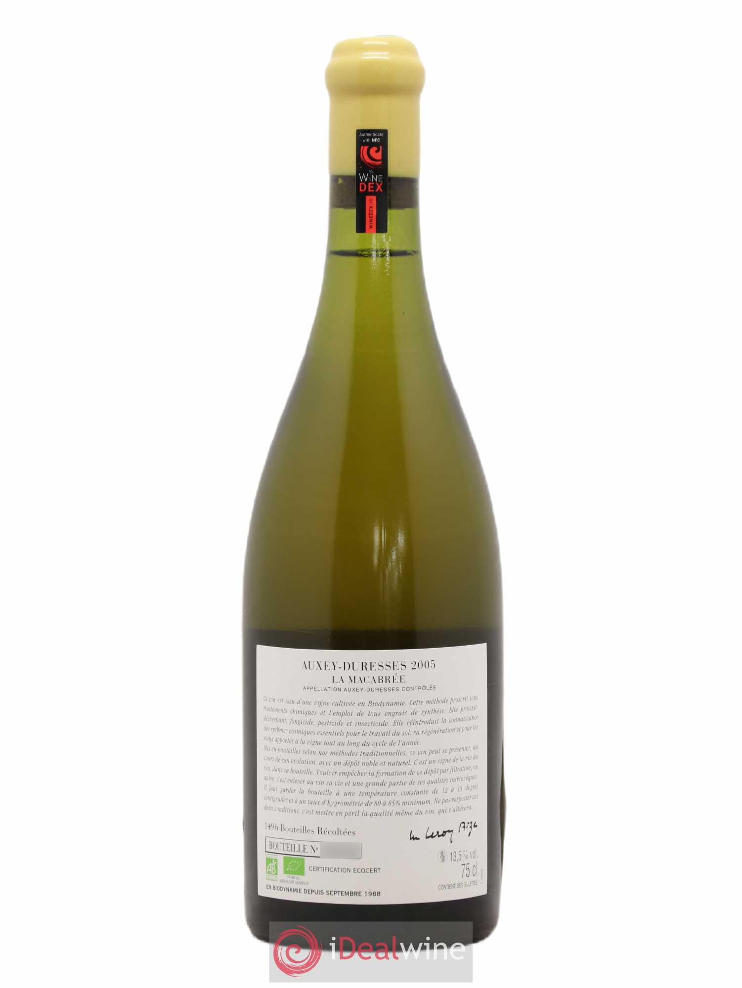 Auxey-Duresses La Macabrée d'Auvenay (Domaine) 2005 - Lot de 1 bouteille - 1