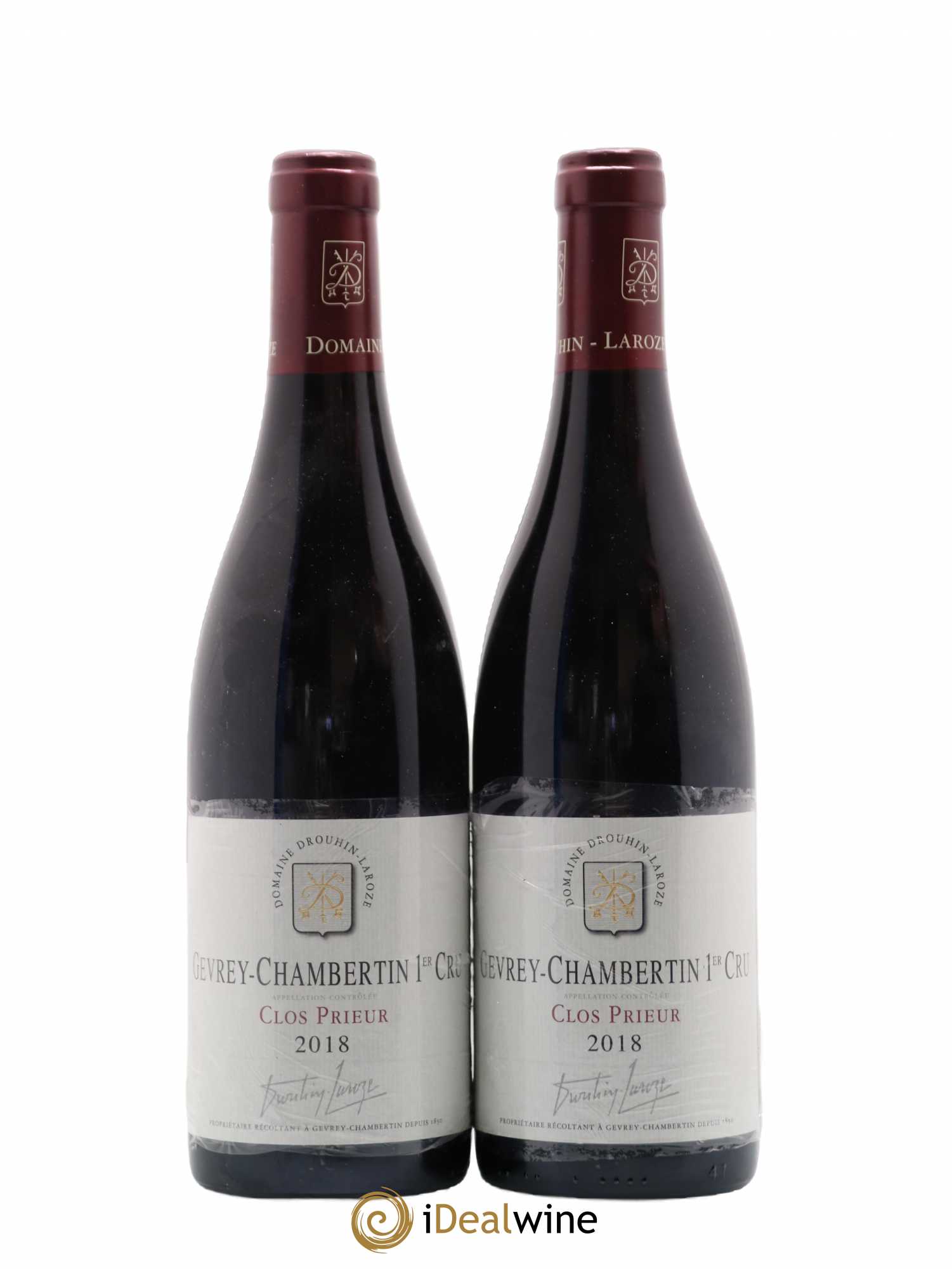 Gevrey-Chambertin 1er Cru Clos Prieur Domaine Drouhin-Laroze 2018 - Lot de 2 bouteilles - 0