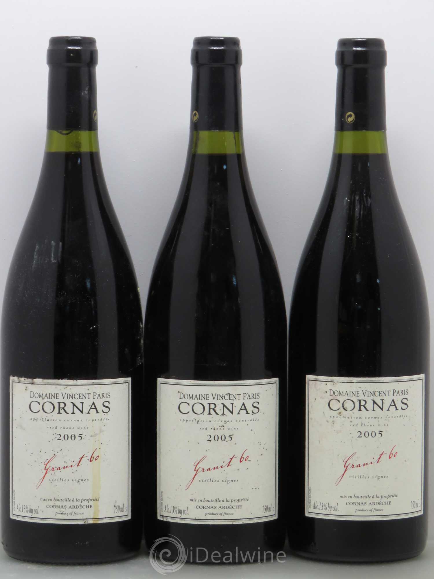 Cornas Granit 60 Vieilles Vignes Vincent Paris 2005 - Lot de 6 bouteilles - 1