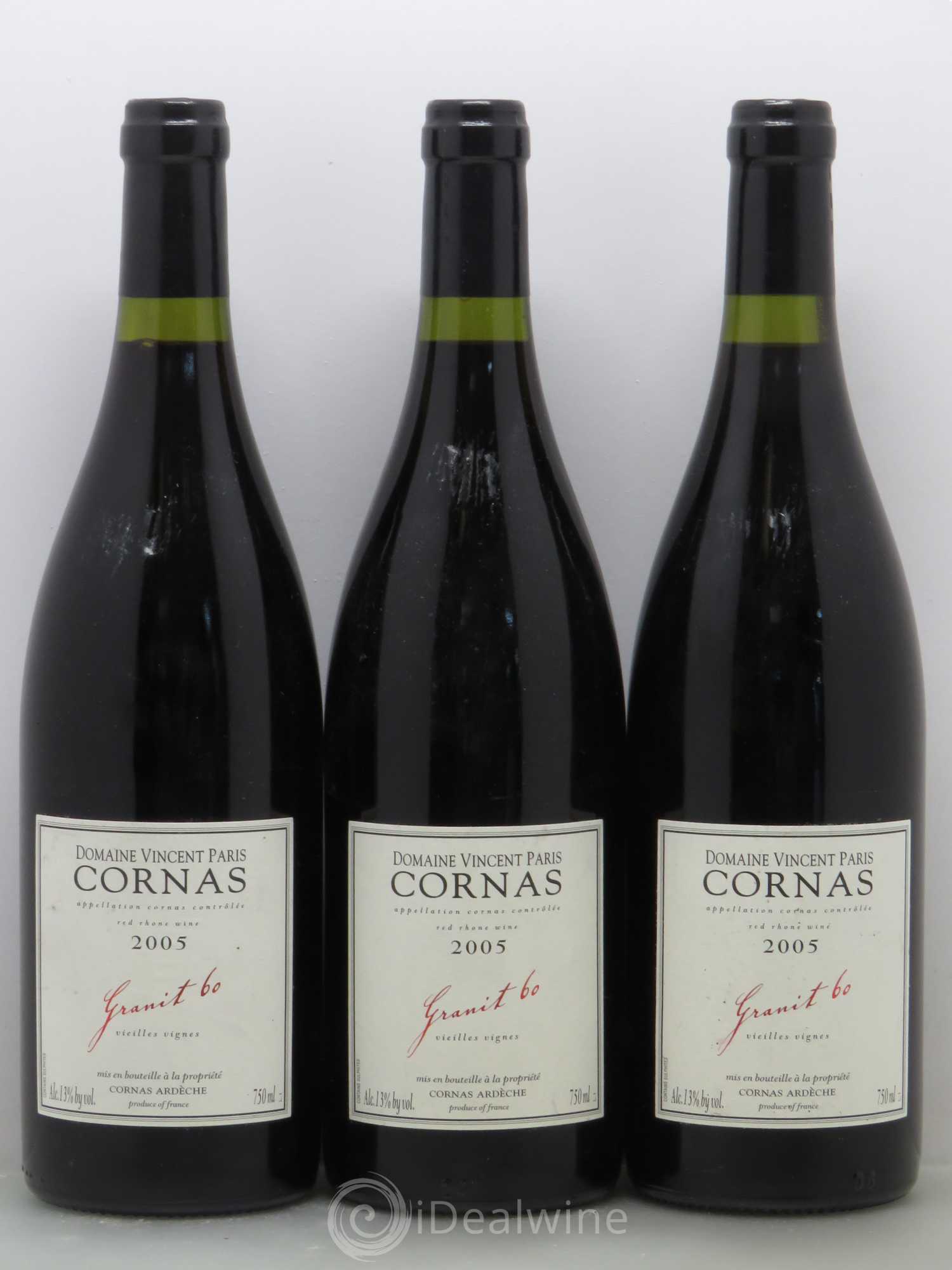 Cornas Granit 60 Vieilles Vignes Vincent Paris 2005 - Lot de 6 bouteilles - 2