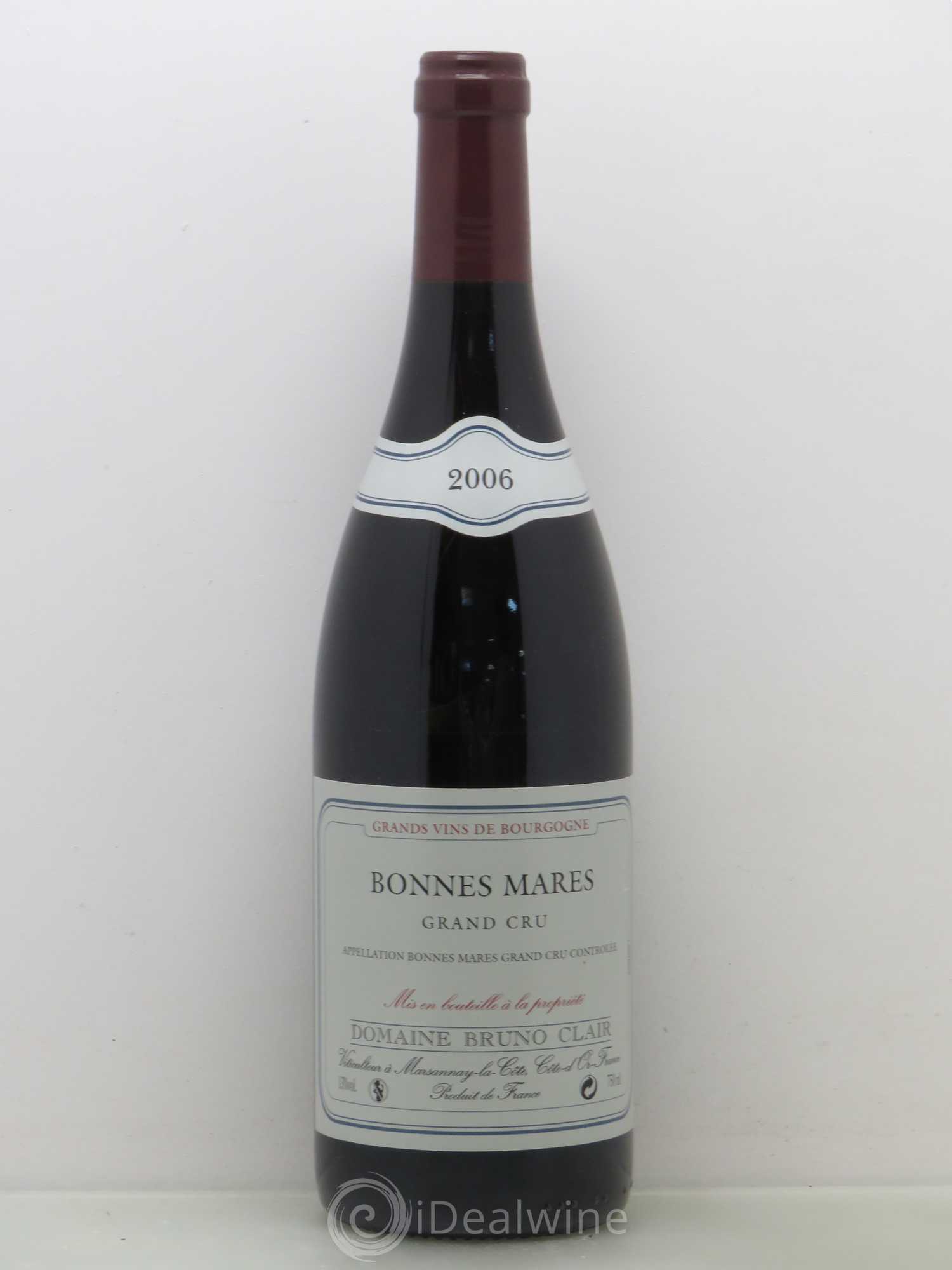 Bonnes-Mares Grand Cru Bruno Clair (Domaine) 2006 - Lot de 1 bouteille - 0