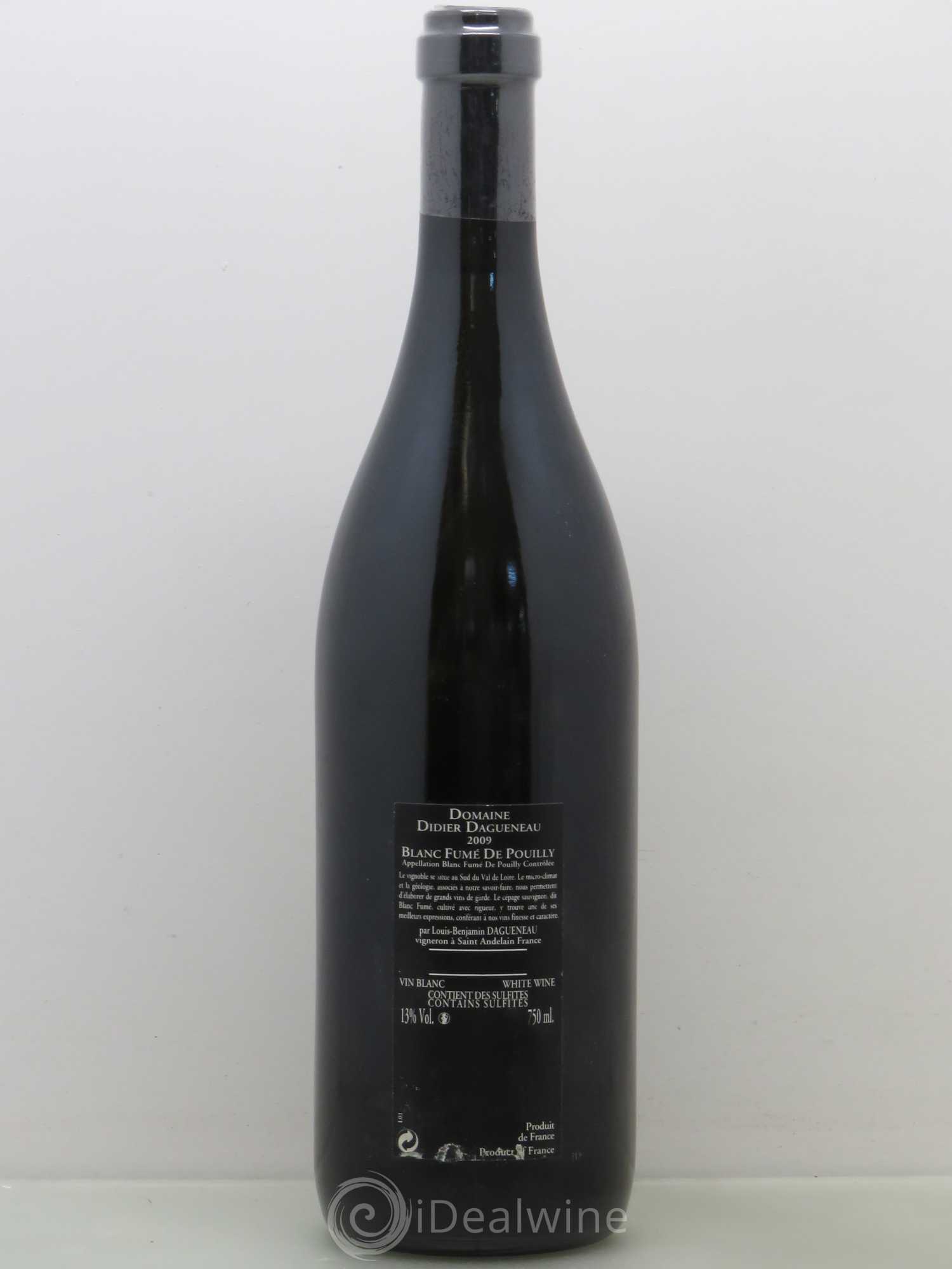 Vin de France (anciennement Pouilly-Fumé) Silex Dagueneau (Domaine Didier - Louis-Benjamin) 2009 - Lot de 1 bouteille - 1