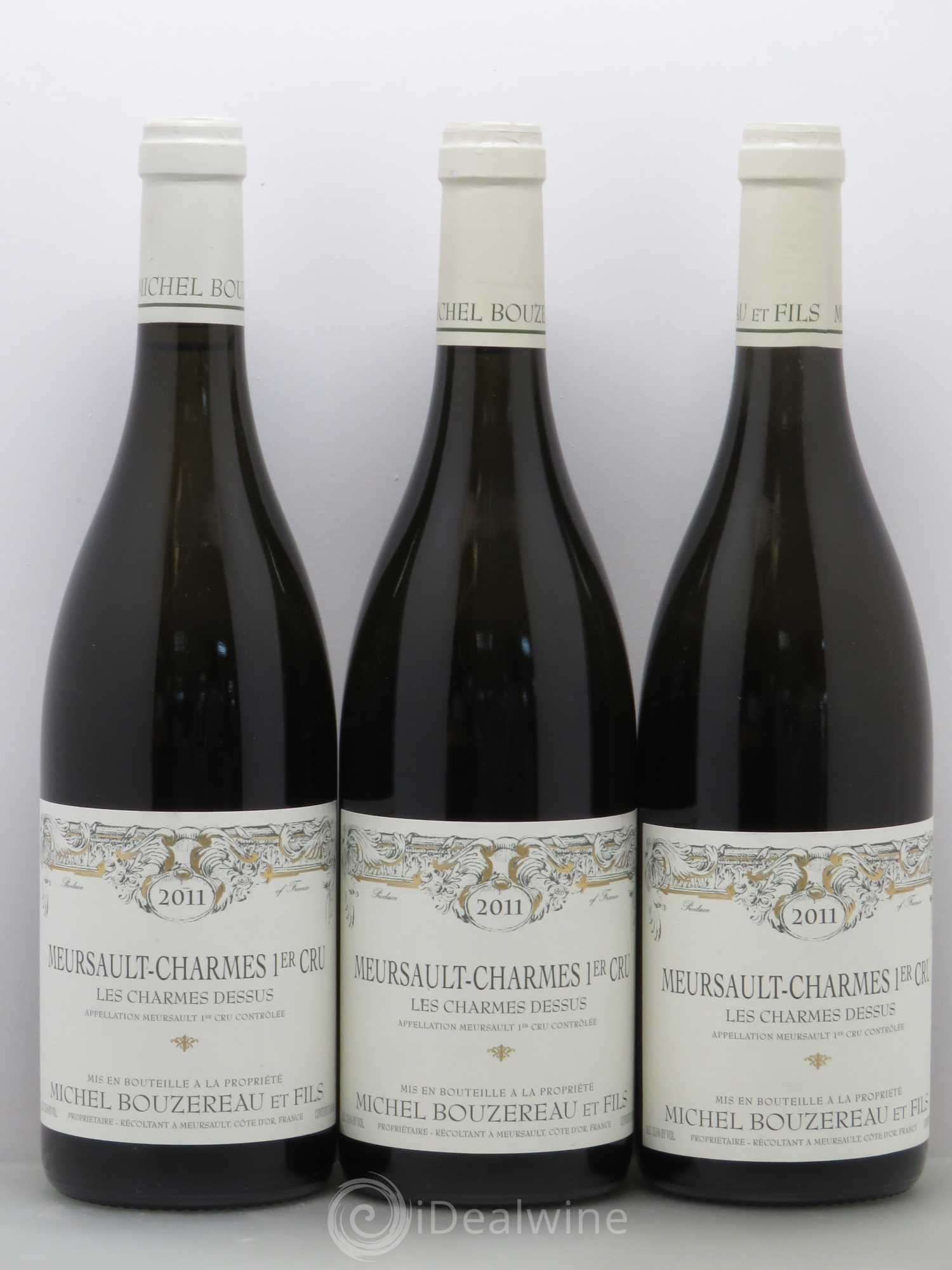 Meursault 1er Cru Charmes Les Charmes Dessus Michel Bouzereau et Fils (Domaine) dessus 2011 - Lot de 6 bouteilles - 2