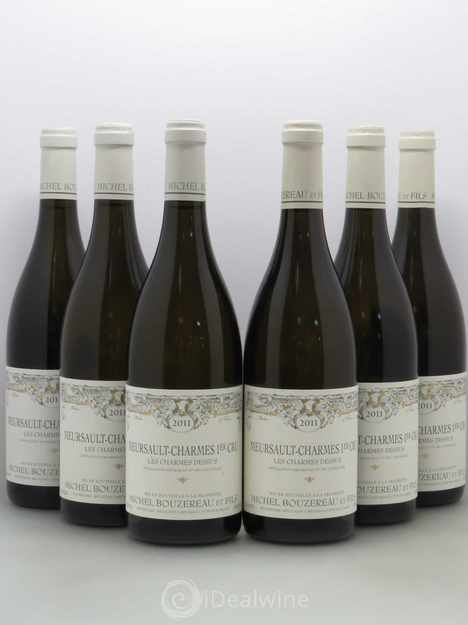 Meursault 1er Cru Charmes Les Charmes Dessus Michel Bouzereau et Fils (Domaine) dessus 2011 - Lot de 6 bouteilles - 0