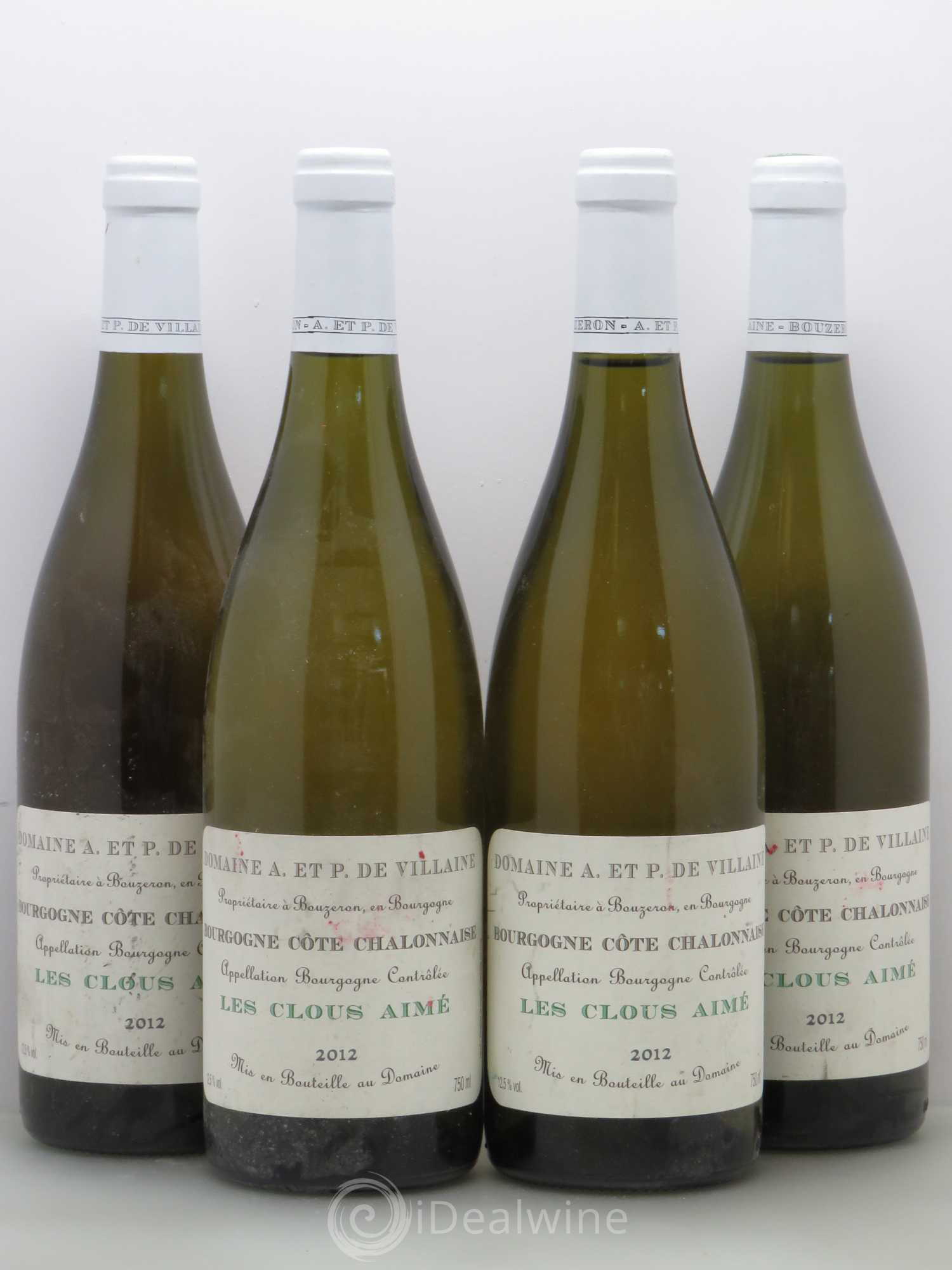 Bourgogne A. Et P. De Villaine Les Clous Aimes 2012 - Lot of 4 bottles - 0