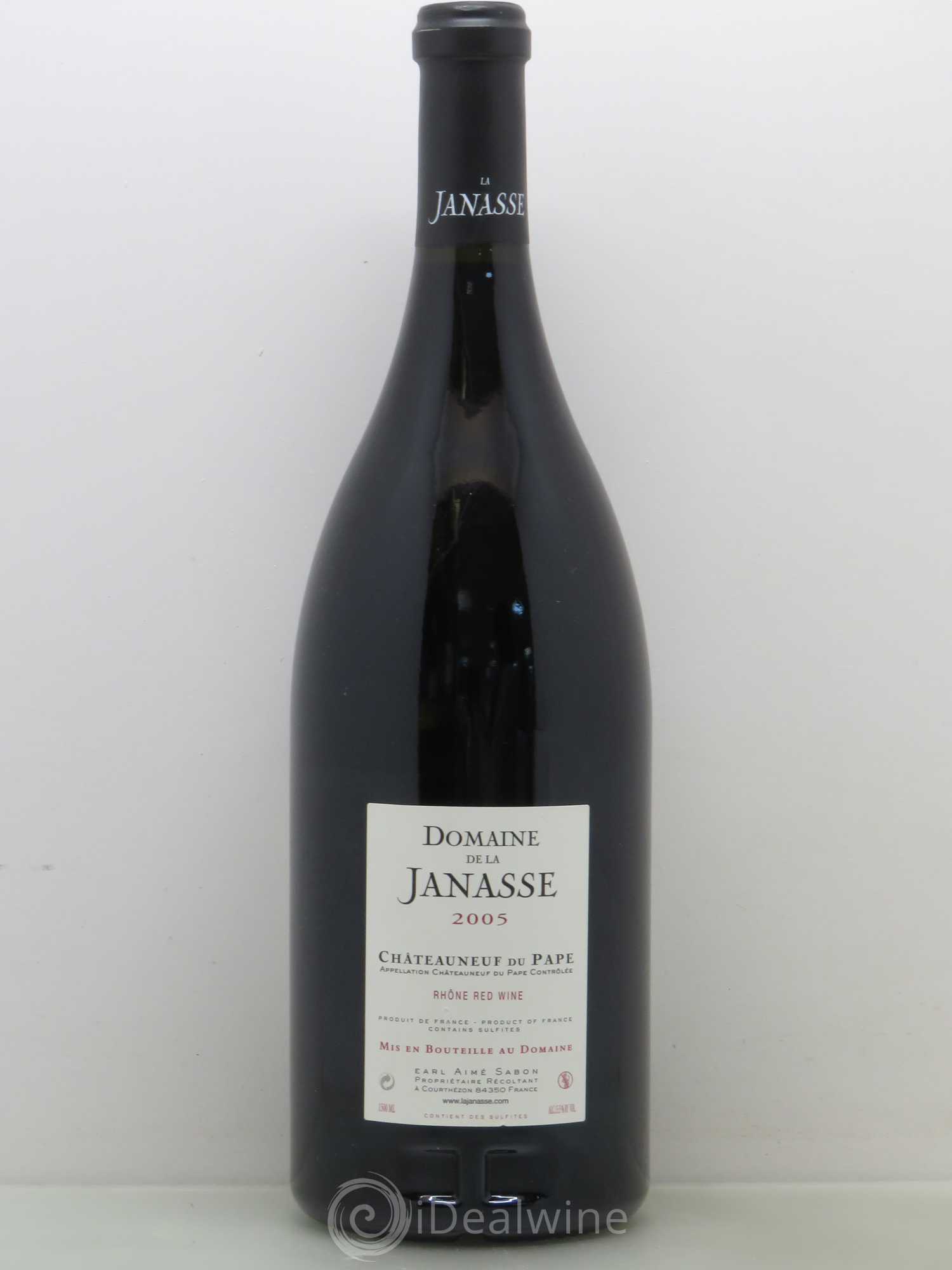 Châteauneuf-du-Pape Cuvée Vieilles Vignes La Janasse (Domaine de)  (sans prix de réserve) 2005 - Lot de 1 magnum - 1