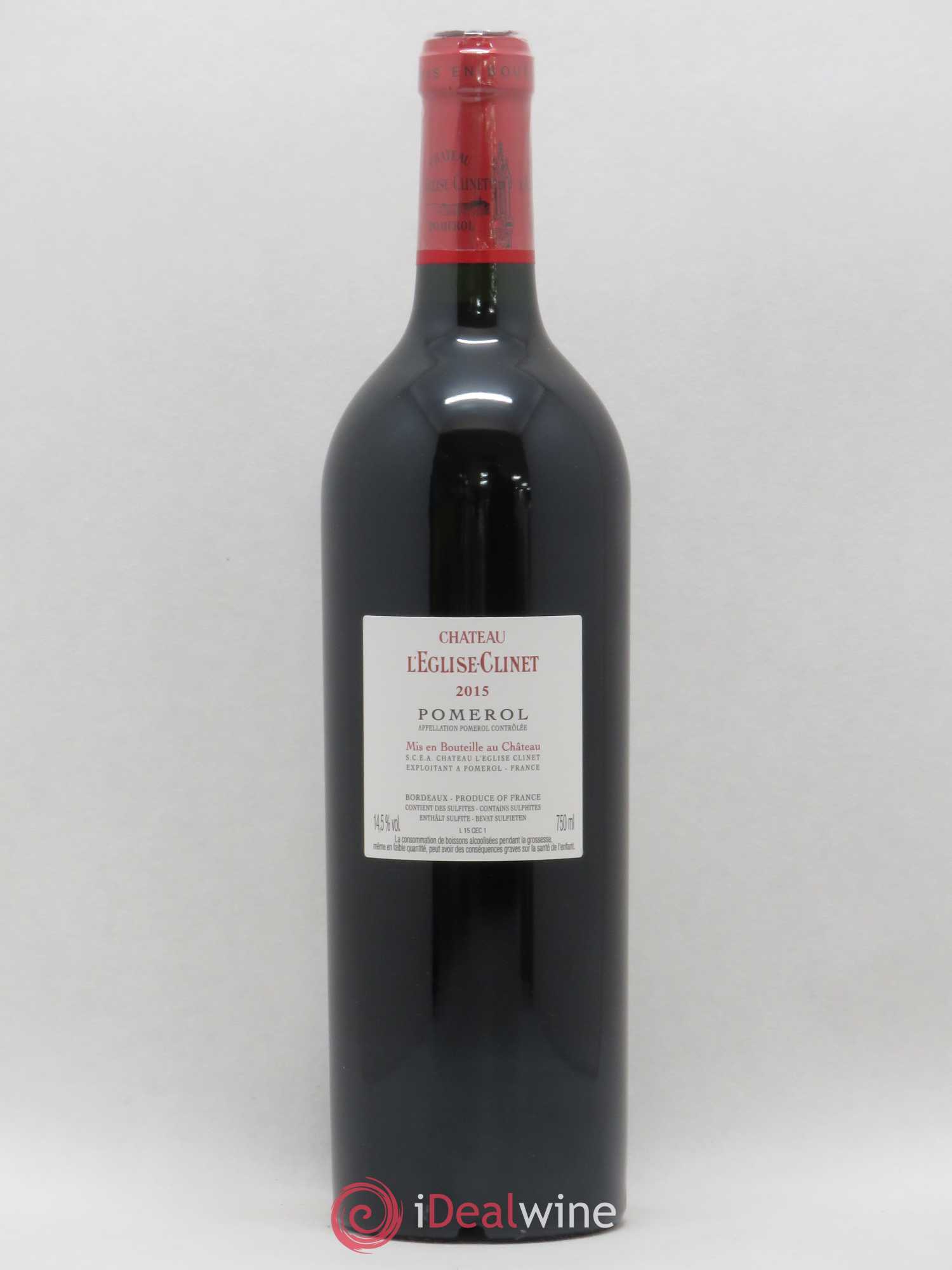 Château l' Église Clinet 2015 - Lot de 1 bouteille - 1