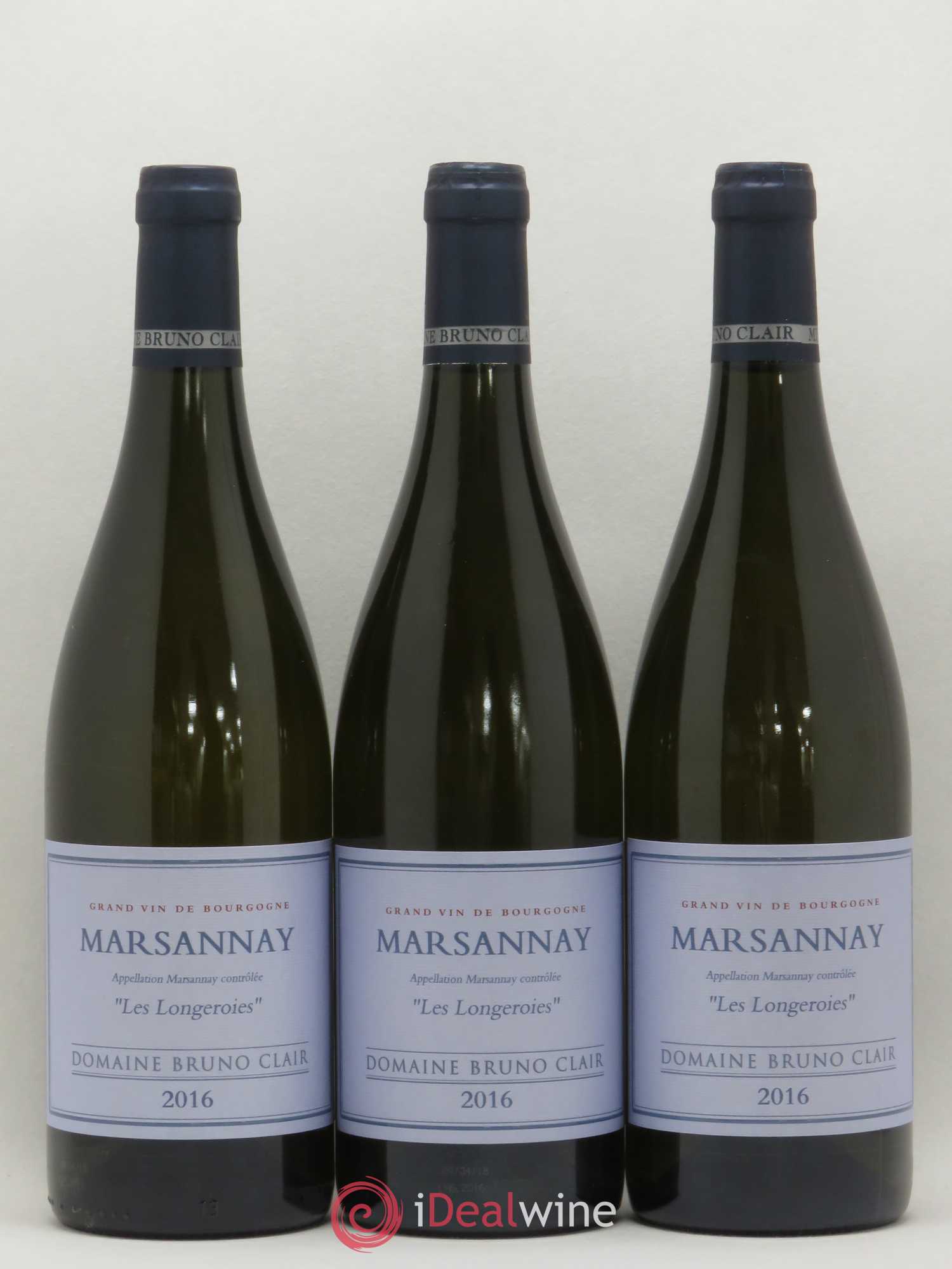 Marsannay Les Longeroies Bruno Clair (Domaine) 2016 - Lot de 3 bouteilles - 0