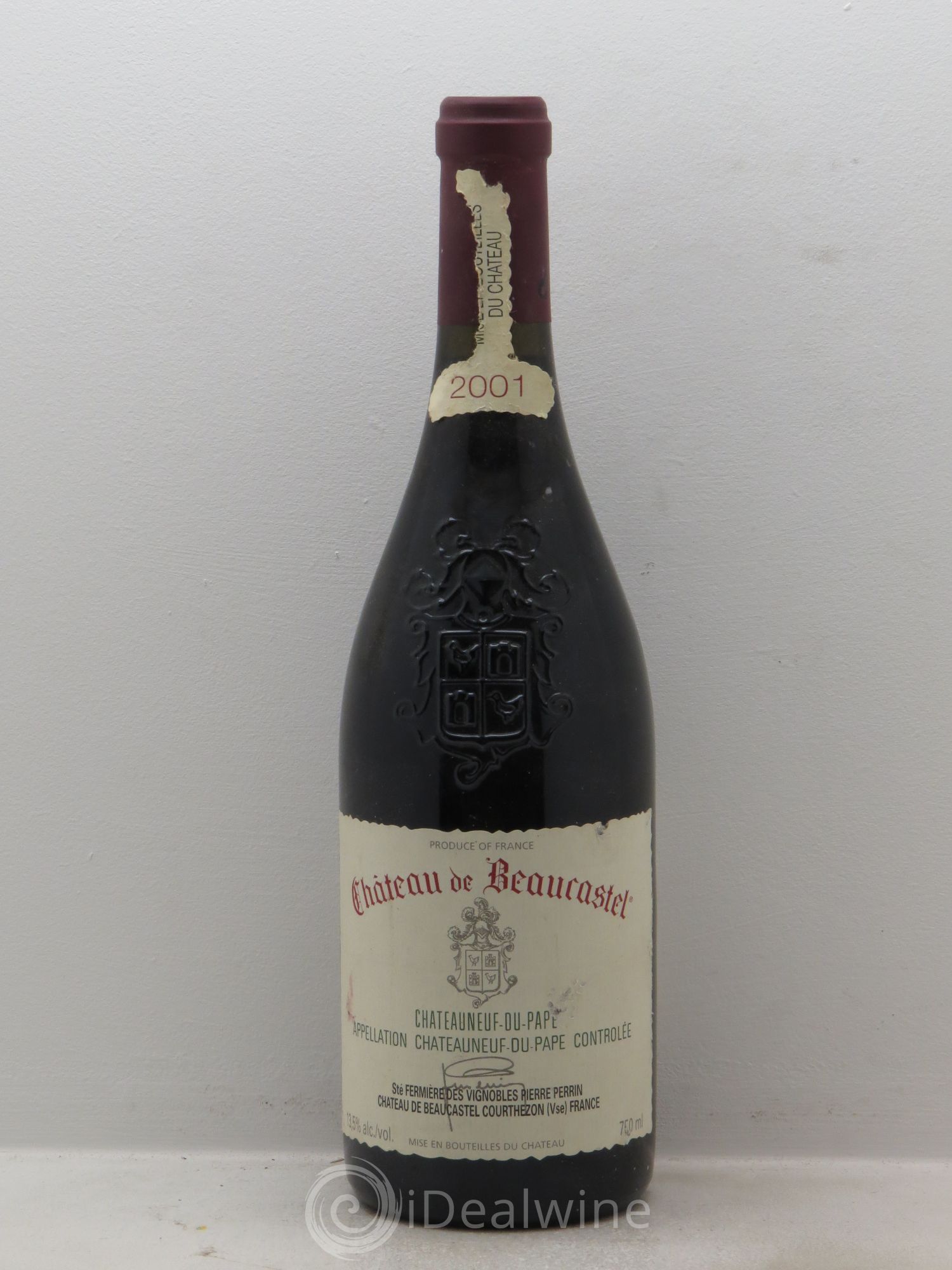 Châteauneuf-du-Pape Château de Beaucastel Famille Perrin 2001 - Lot de 6 bouteilles - 0