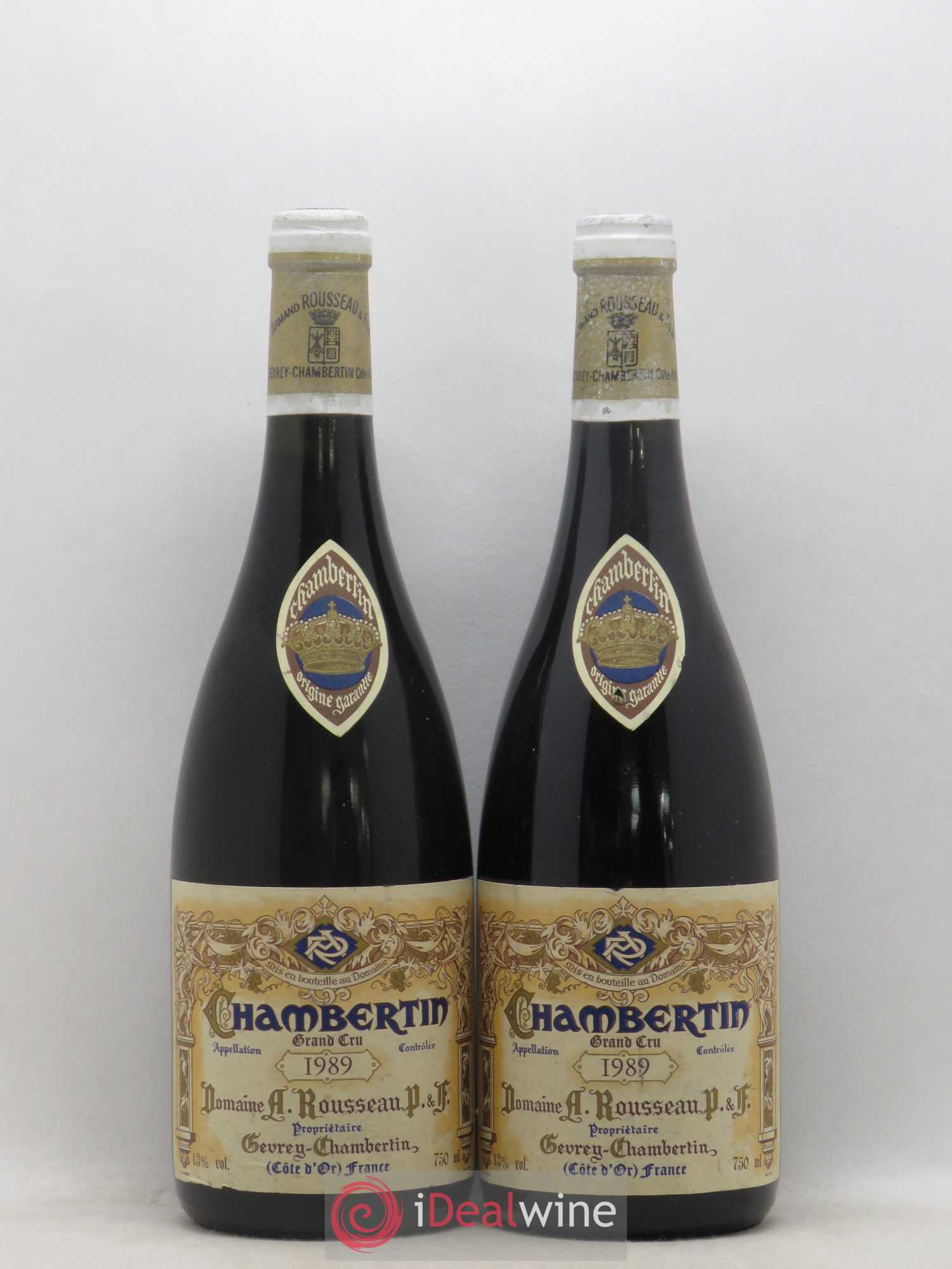 Chambertin Grand Cru Armand Rousseau (Domaine) 1989 - Lot de 2 bouteilles - 0