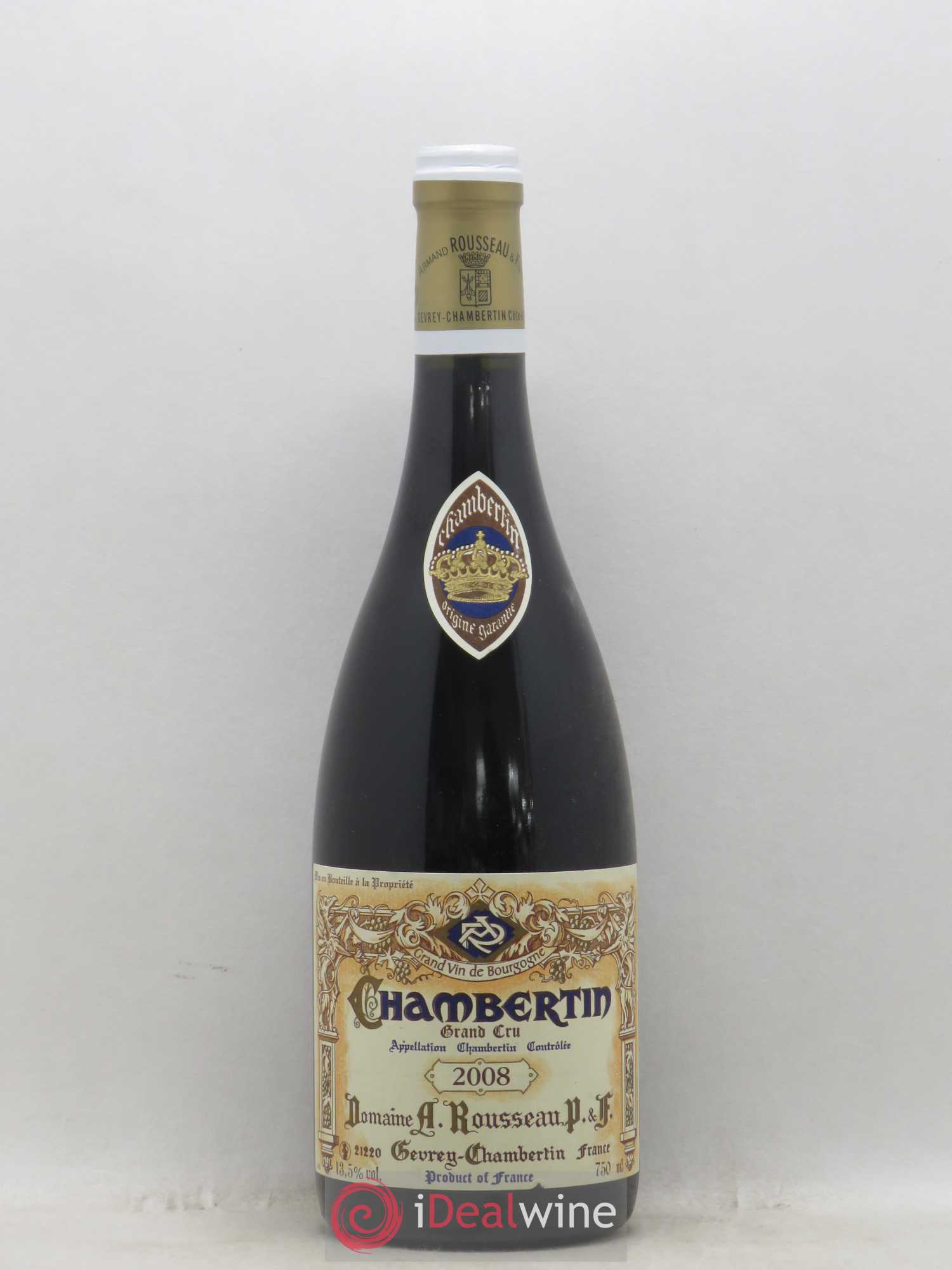 Chambertin Grand Cru Armand Rousseau (Domaine) 2008 - Lot de 1 bouteille - 0