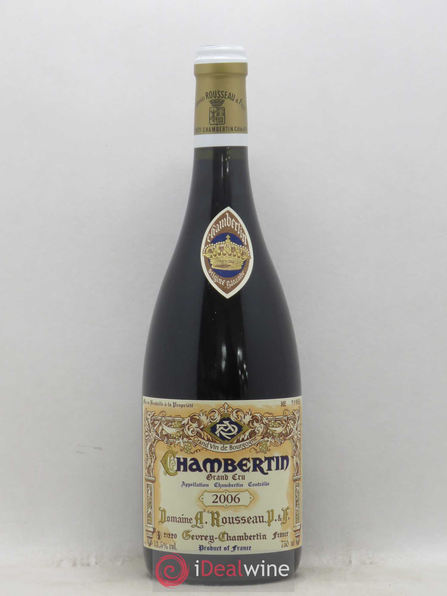 Chambertin Grand Cru Armand Rousseau (Domaine) 2006 - Lot de 1 bouteille - 0