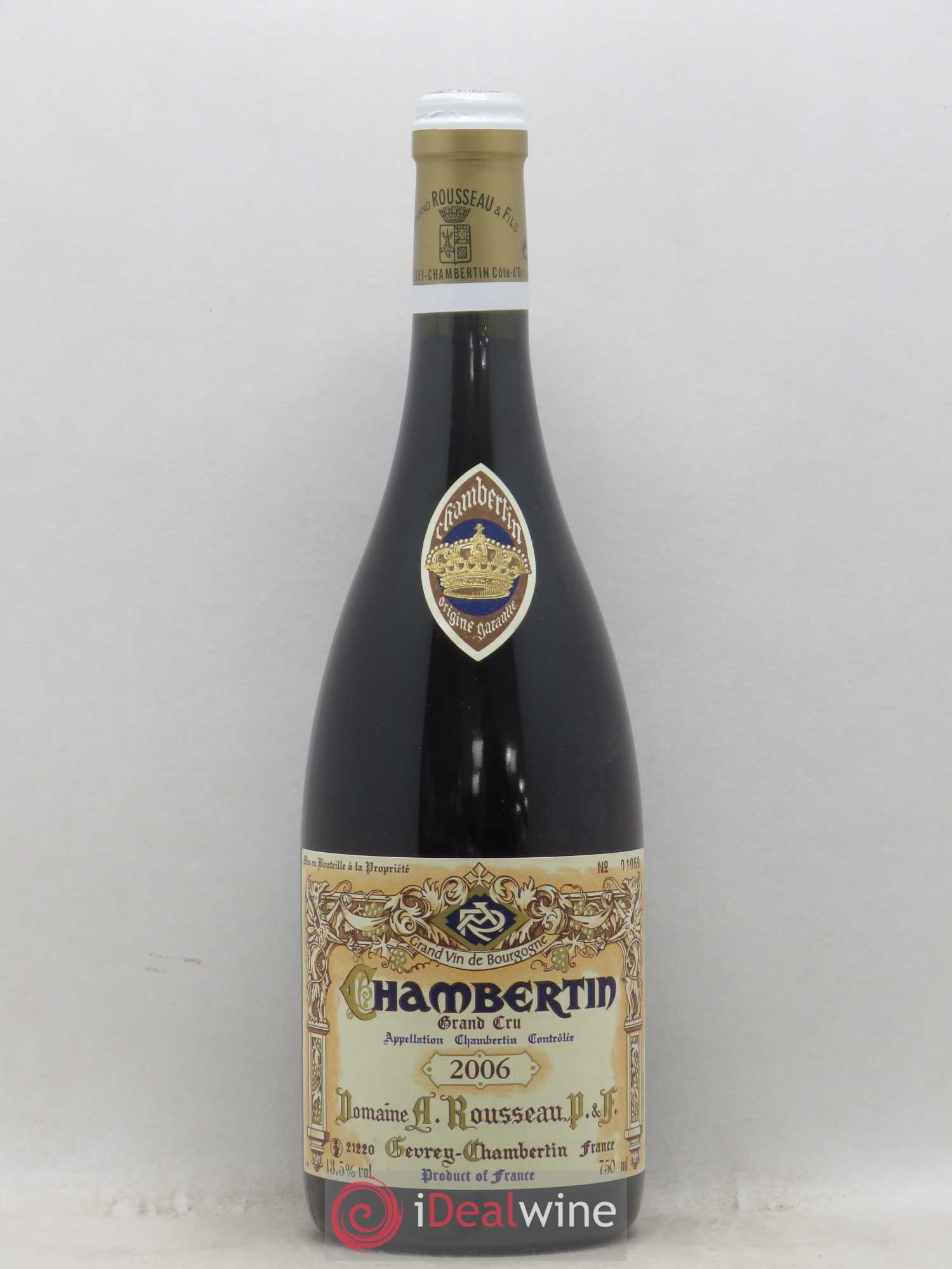 Chambertin Grand Cru Armand Rousseau (Domaine) 2006 - Lot de 1 bouteille - 0