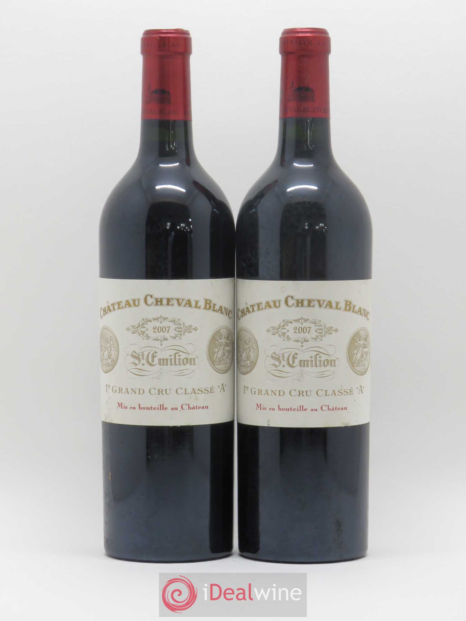 Château Cheval Blanc 1er Grand Cru Classé A 2007 - Lot de 2 bouteilles - 0