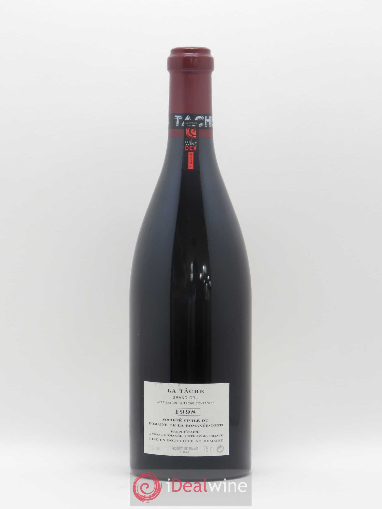 La Tâche Grand Cru Domaine de la Romanée-Conti 1998 - Lot de 1 bouteille - 1