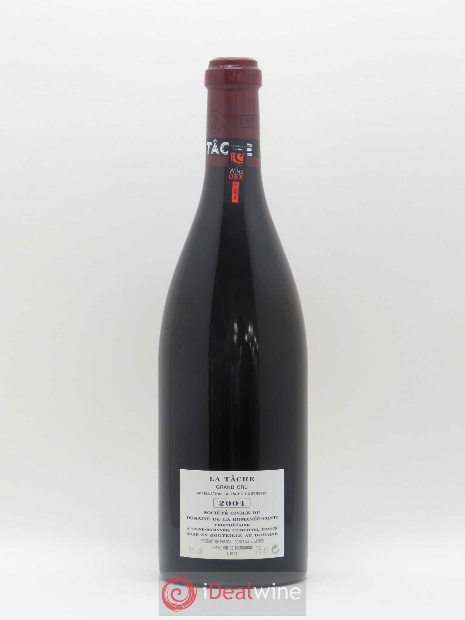 La Tâche Grand Cru Domaine de la Romanée-Conti 2004 - Lot de 1 bouteille - 1