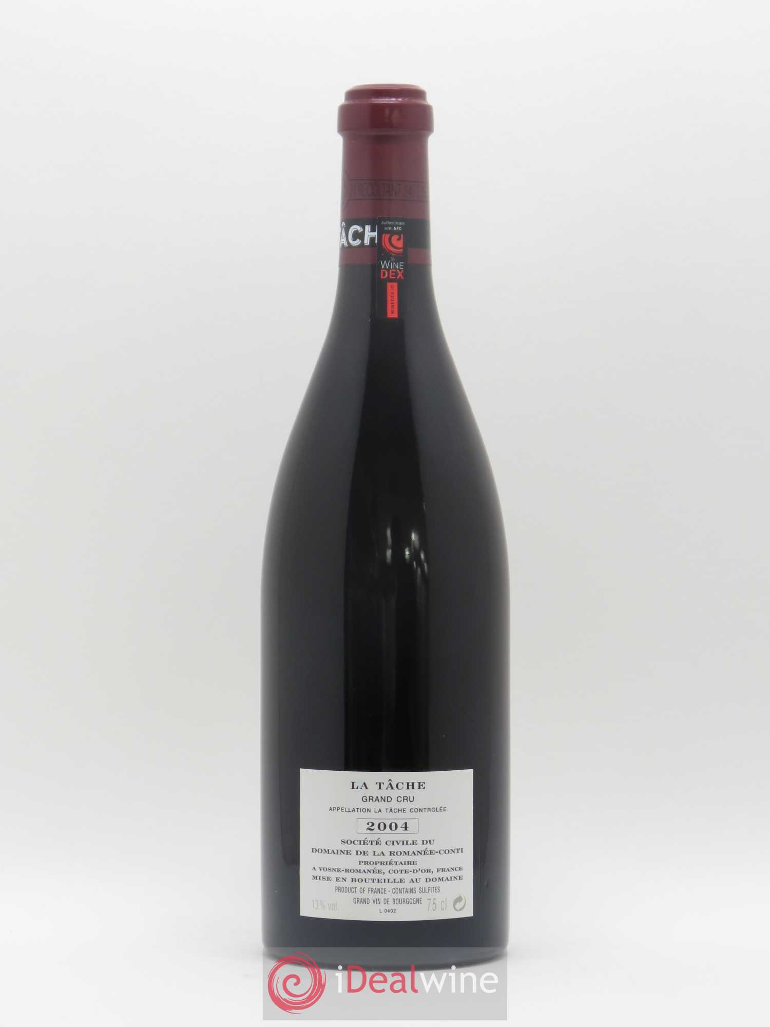 La Tâche Grand Cru Domaine de la Romanée-Conti 2004 - Lot de 1 bouteille - 1