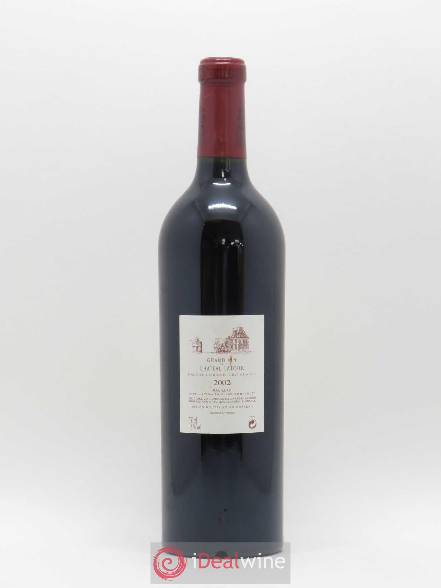Château Latour 1er Grand Cru Classé 2002 - Lot de 1 bouteille - 1