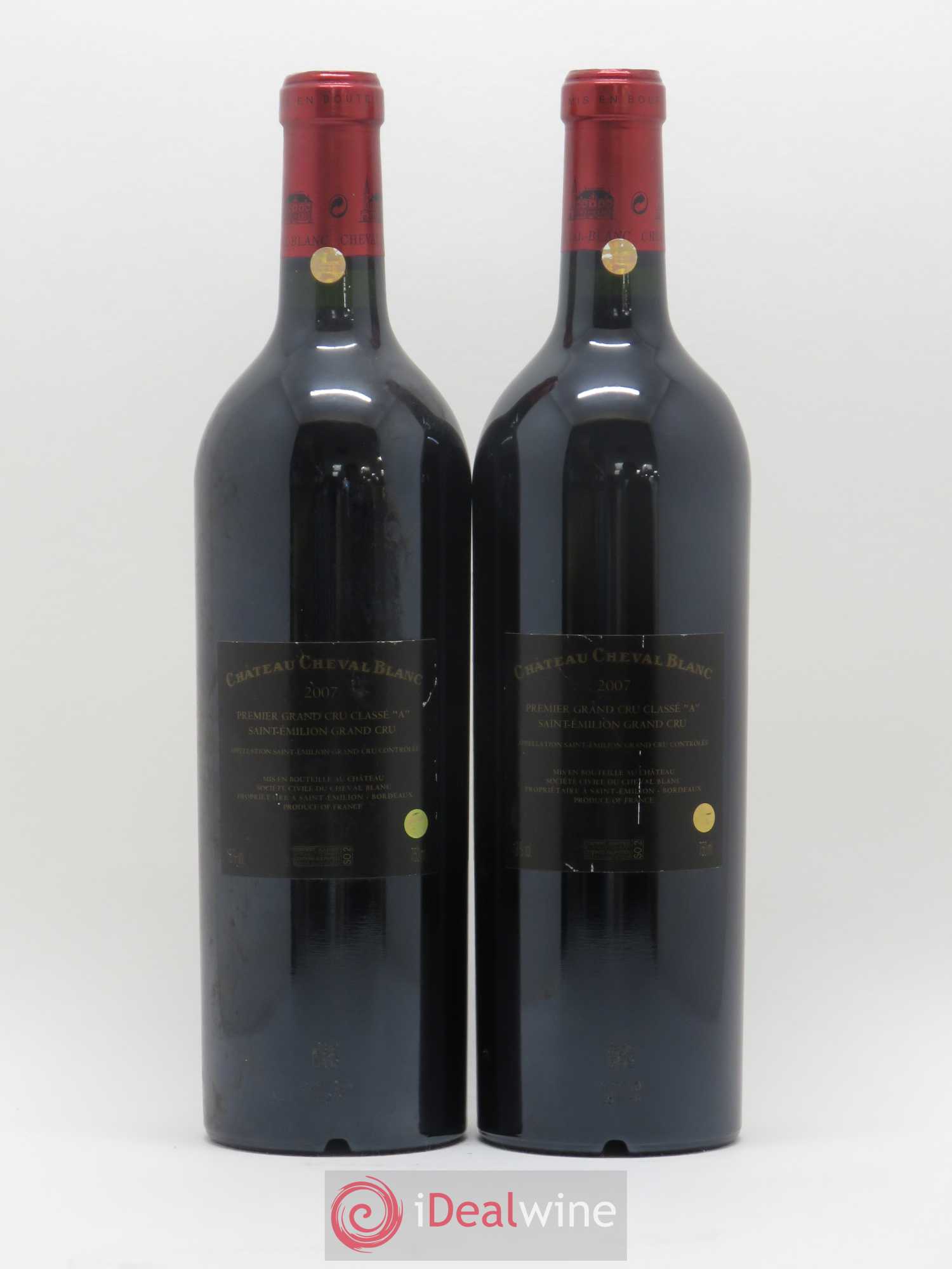 Château Cheval Blanc 1er Grand Cru Classé A 2007 - Lot de 2 bouteilles - 1