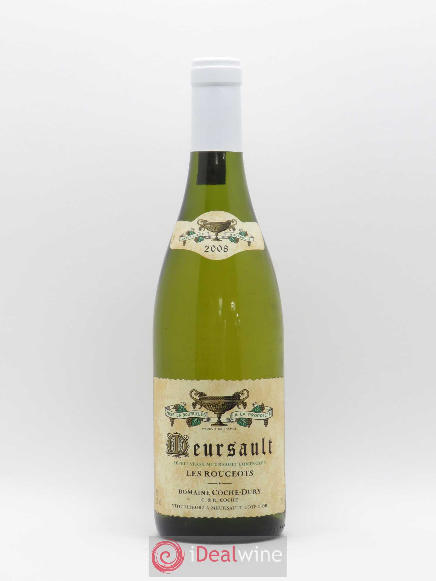 Meursault Les Rougeots Coche Dury (Domaine) 2008 - Lot de 1 bouteille - 0