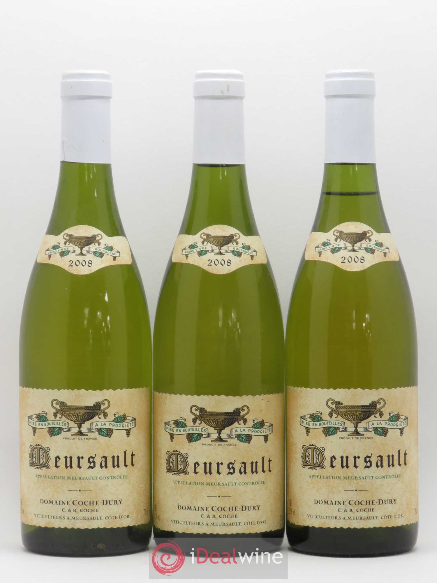 Meursault Coche Dury (Domaine) 2008 - Lot de 3 bouteilles - 0