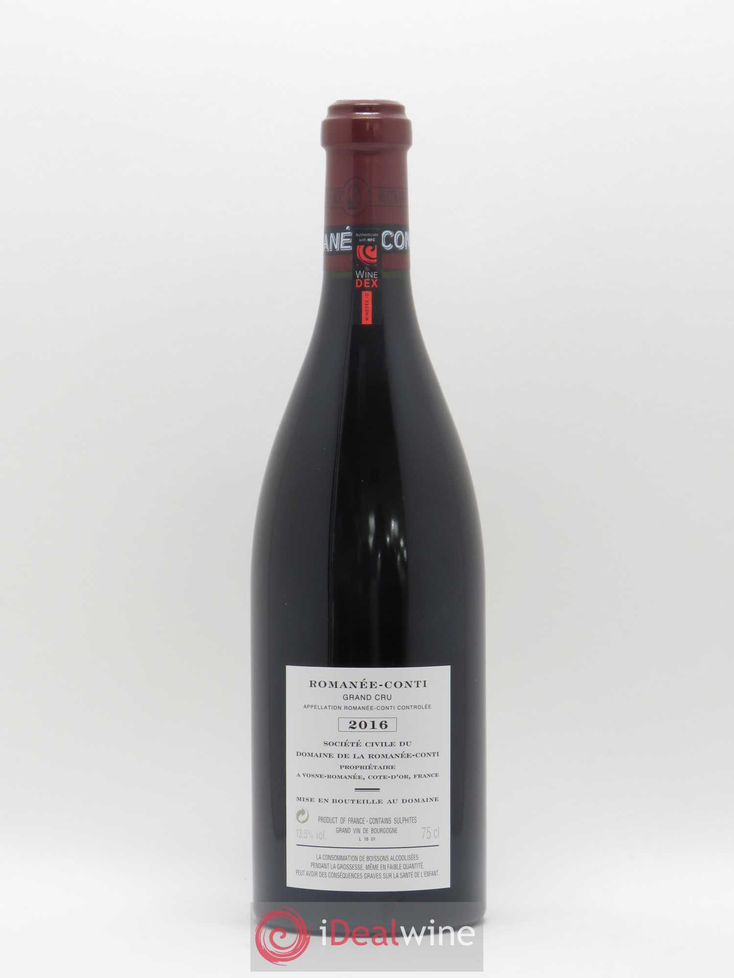 Romanée-Conti Grand Cru Domaine de la Romanée-Conti 2016 - Lot de 1 bouteille - 1