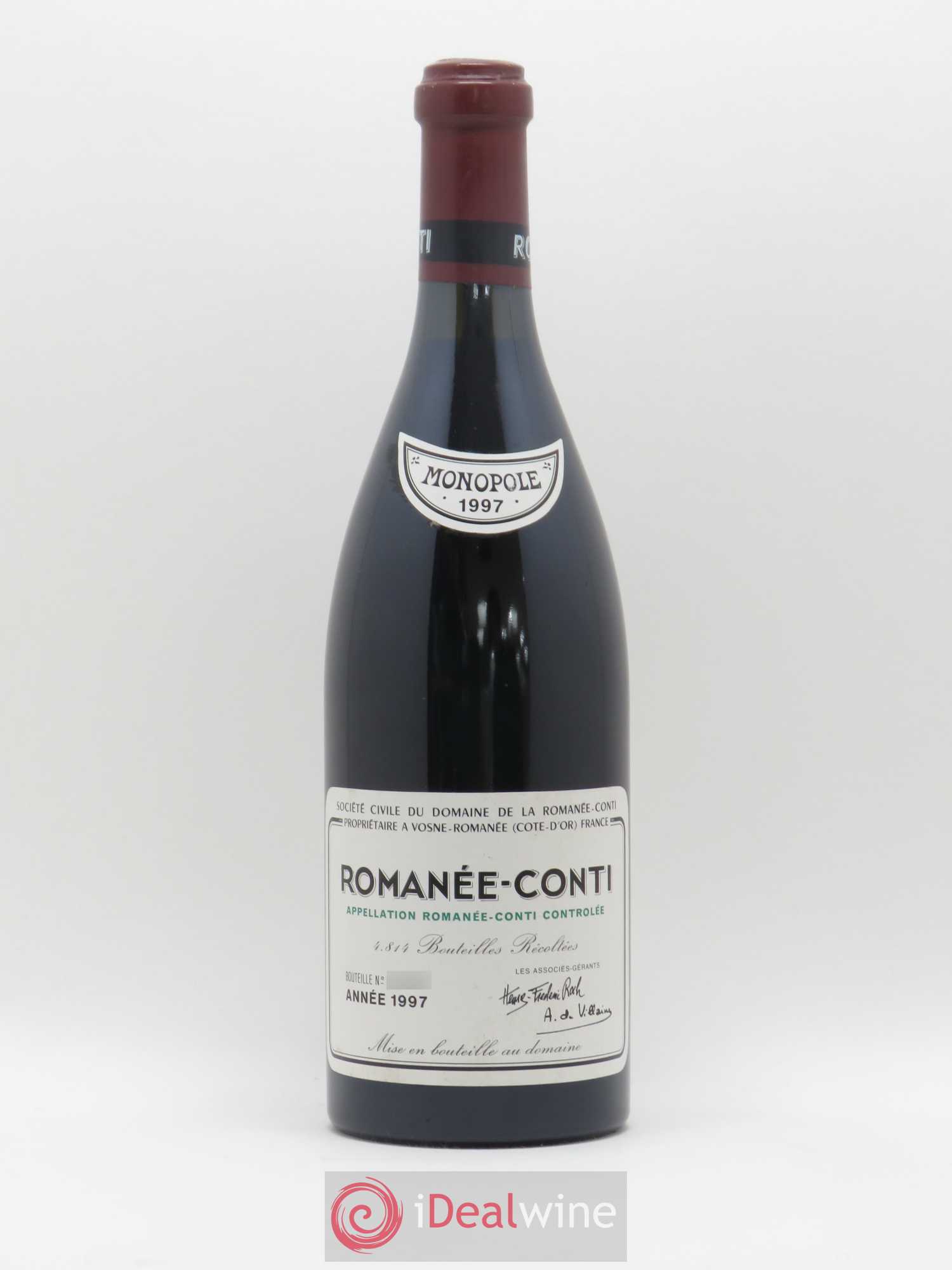 Romanée-Conti Grand Cru Domaine de la Romanée-Conti 1997 - Posten von 1 Flasche - 0