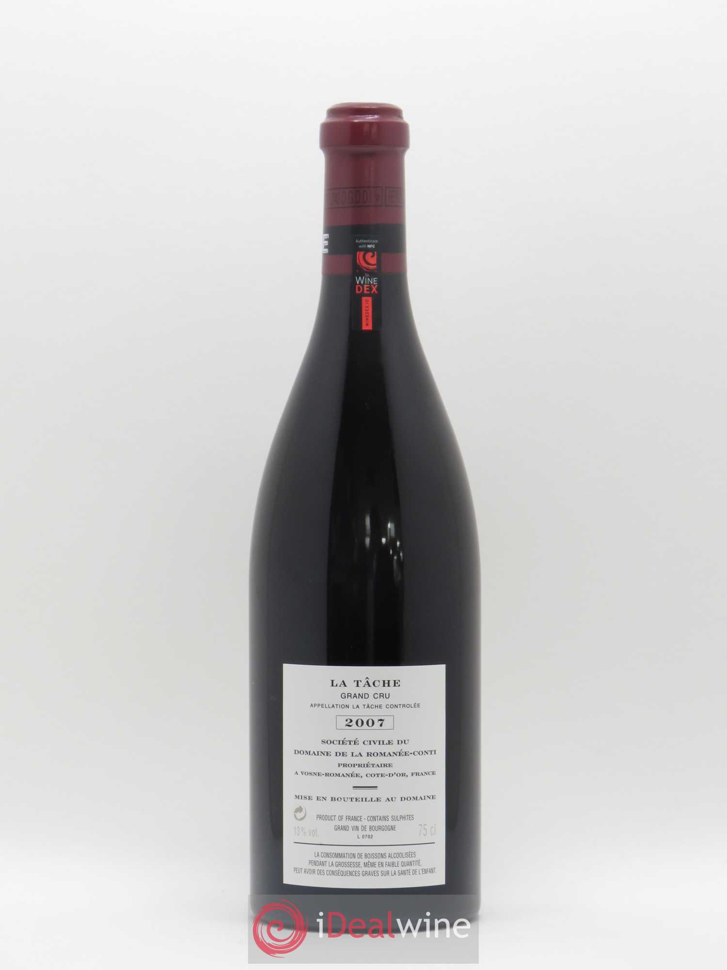 La Tâche Grand Cru Domaine de la Romanée-Conti 2007 - Lot de 1 bouteille - 1