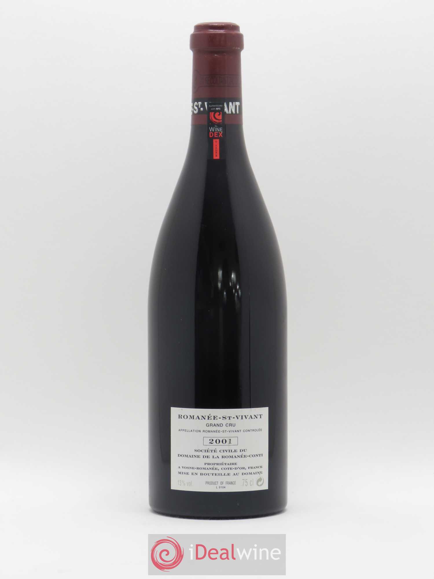 Romanée-Saint-Vivant Grand Cru Domaine de la Romanée-Conti 2001 - Lot de 1 bouteille - 1