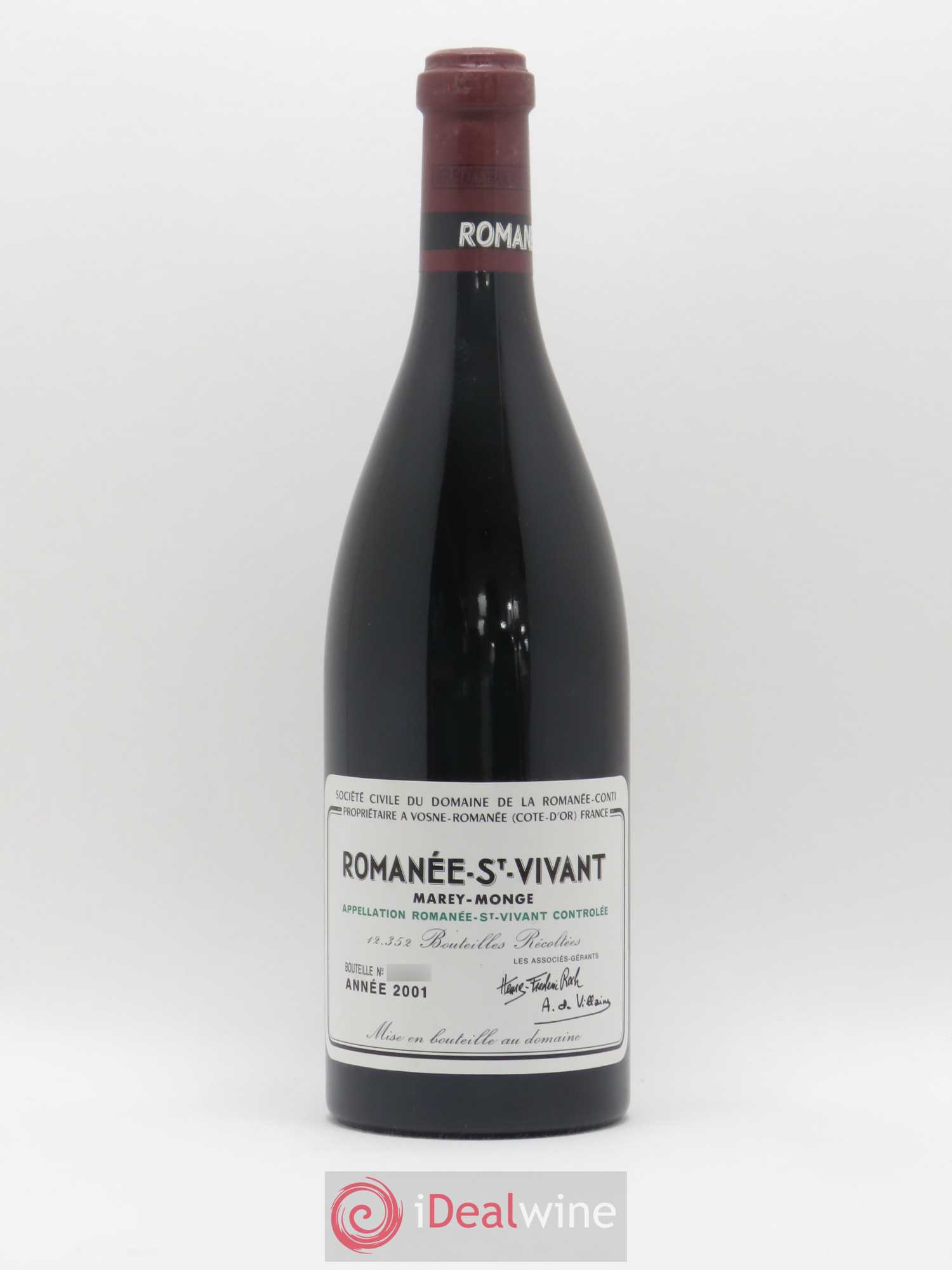 Romanée-Saint-Vivant Grand Cru Domaine de la Romanée-Conti 2001 - Lot de 1 bouteille - 0