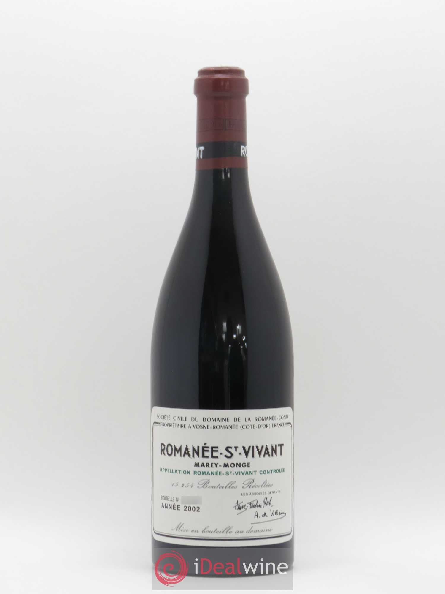 Romanée-Saint-Vivant Grand Cru Domaine de la Romanée-Conti 2002 - Lot de 1 bouteille - 0