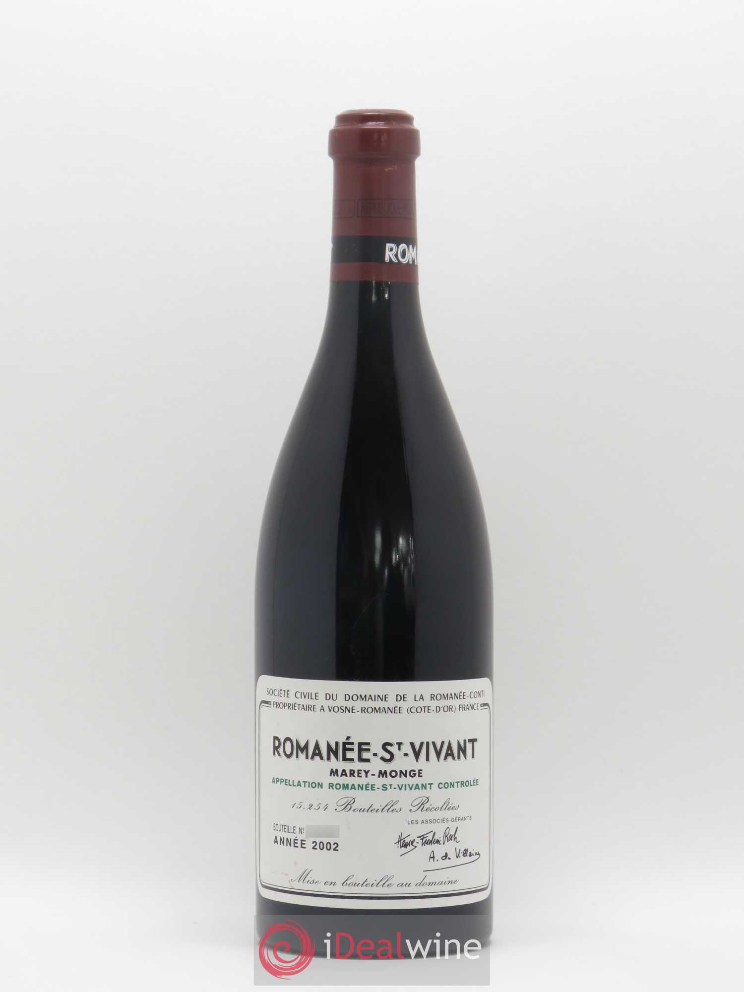 Romanée-Saint-Vivant Grand Cru Domaine de la Romanée-Conti 2002 - Lot de 1 bouteille - 0