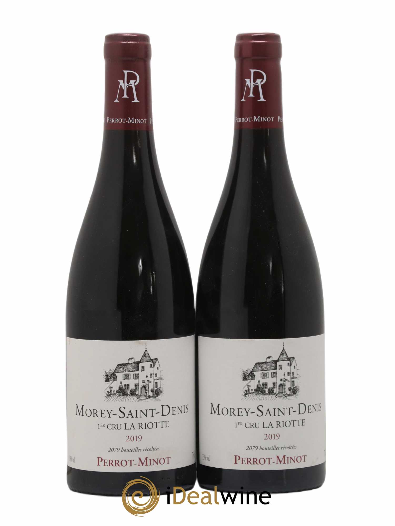 Morey-Saint-Denis 1er Cru La Riotte Vieilles Vignes Perrot-Minot 2019 - Lot de 2 bouteilles - 0