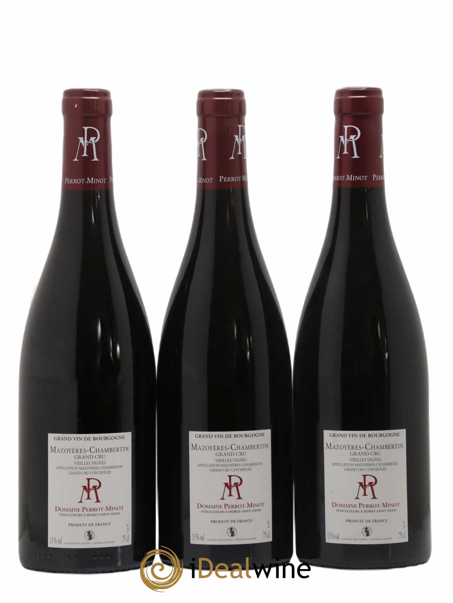 Mazoyères-Chambertin Grand Cru Vieilles Vignes Perrot-Minot 2019 - Lot de 3 bouteilles - 1