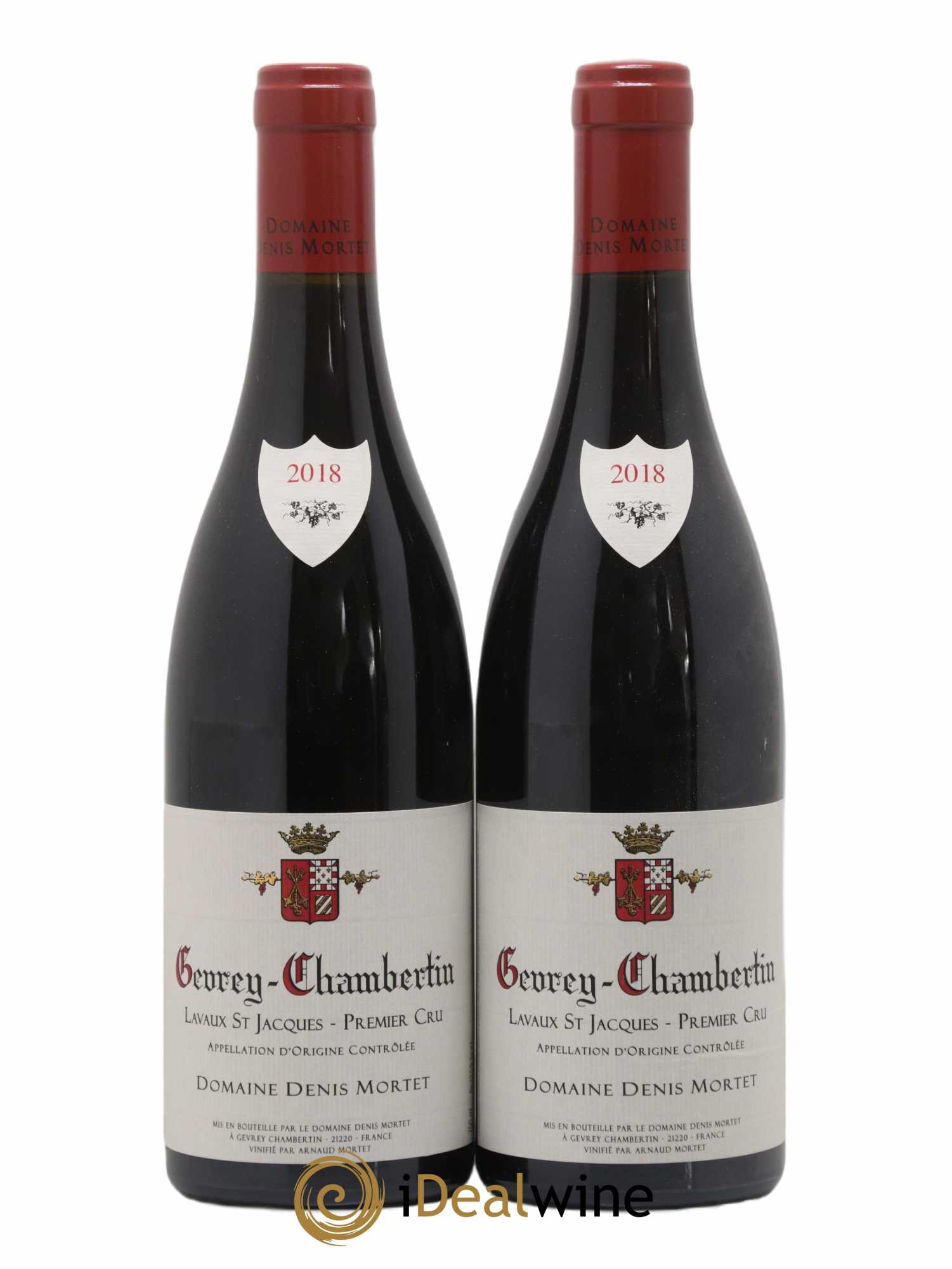 Gevrey-Chambertin 1er Cru Lavaux Saint Jacques Denis Mortet (Domaine) 2018 - Lotto di 2 bottiglie - 0