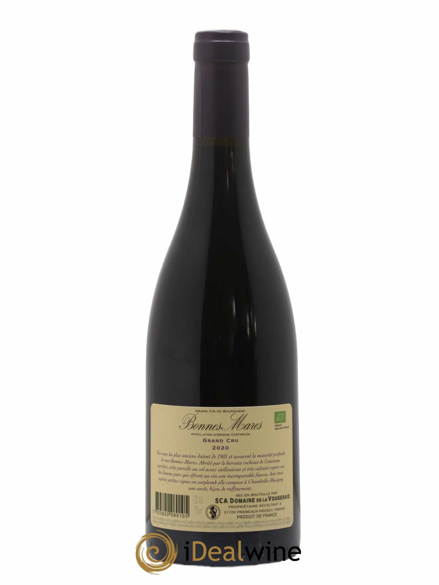 Bonnes-Mares Grand Cru La Vougeraie 2020 - Lot de 1 bouteille - 1
