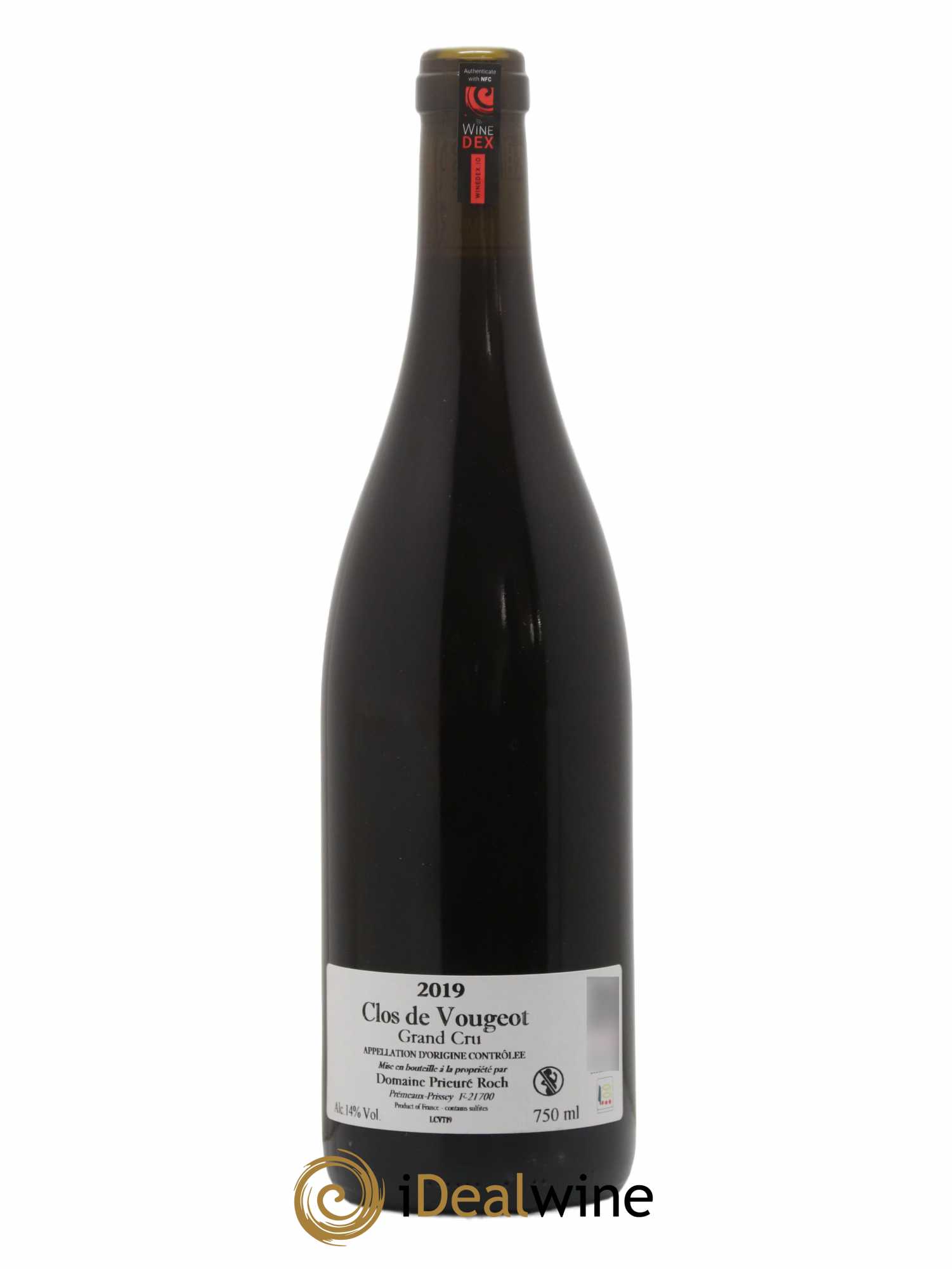 Clos de Vougeot Grand Cru Prieuré Roch 2019 - Lot de 1 bouteille - 1