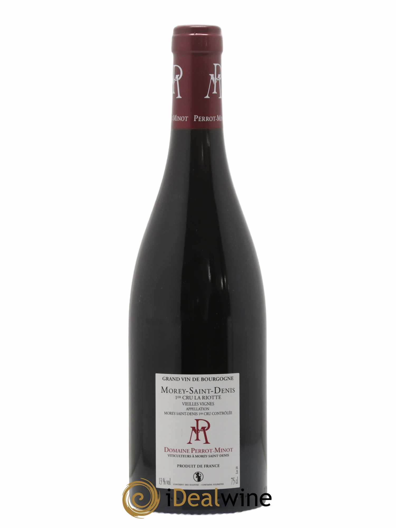 Morey-Saint-Denis 1er Cru La Riotte Vieilles Vignes Perrot-Minot 2019 - Lot de 1 bouteille - 1