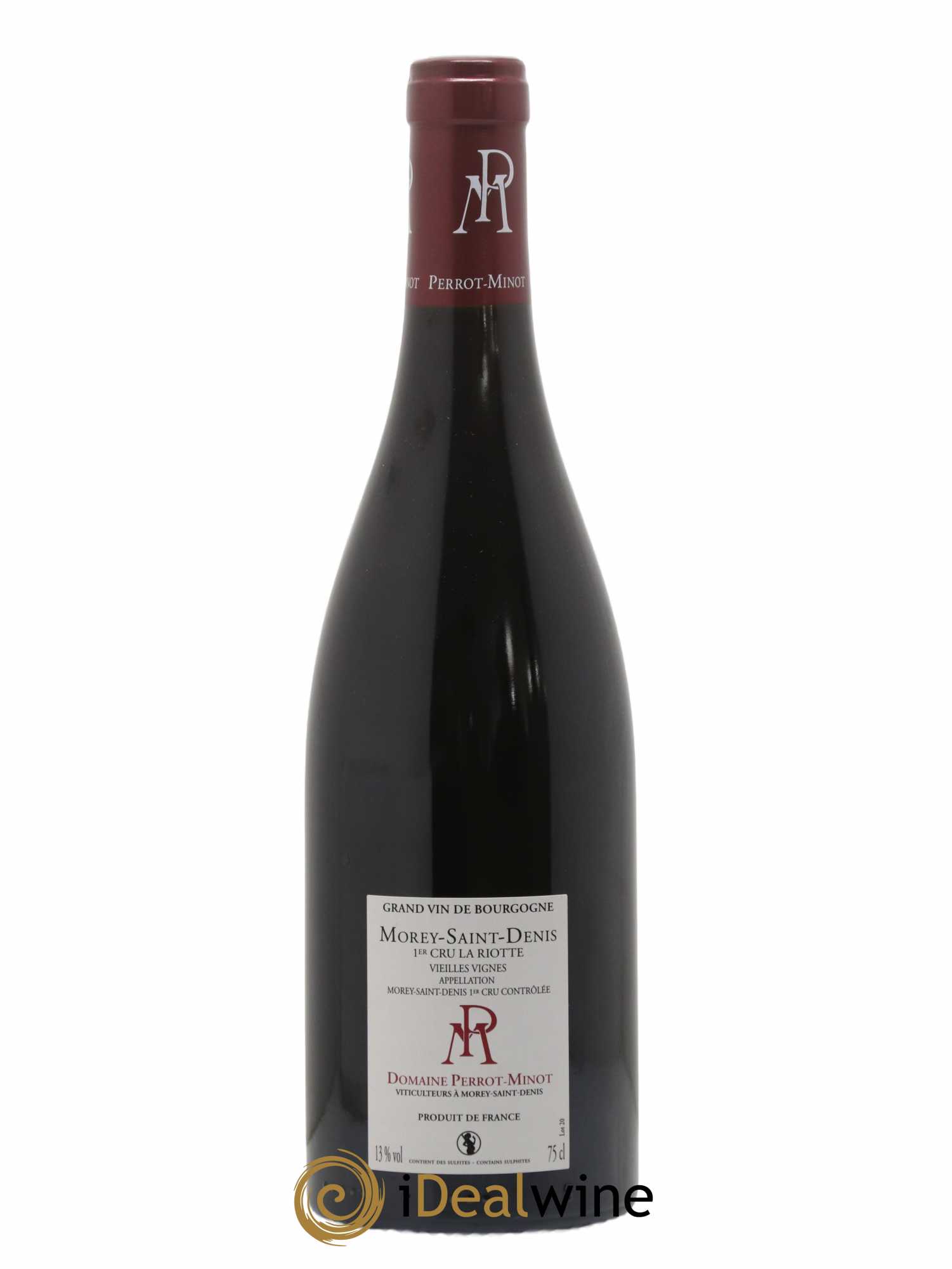 Morey-Saint-Denis 1er Cru La Riotte Vieilles Vignes Perrot-Minot 2019 - Lot de 1 bouteille - 1