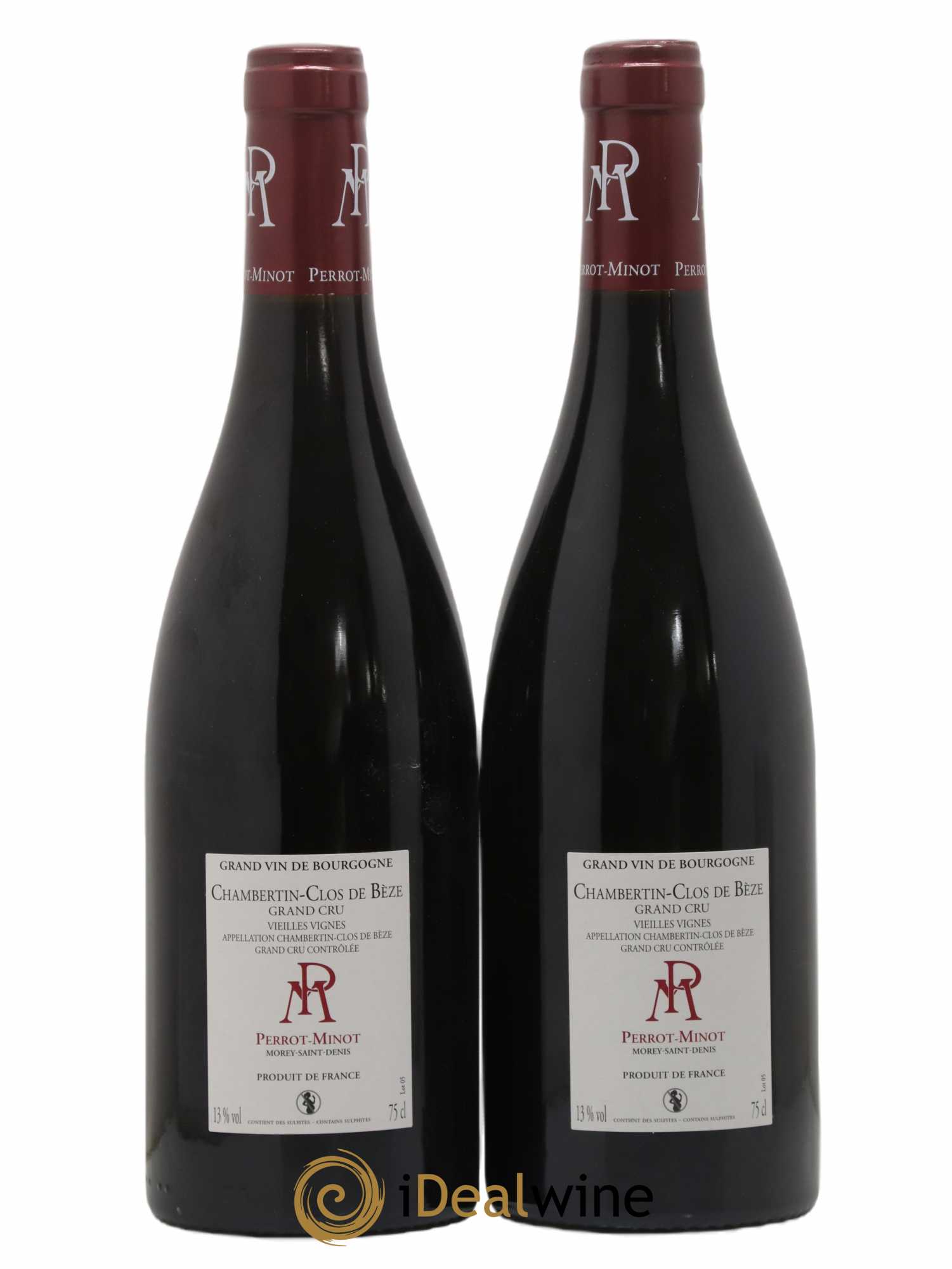 Chambertin Clos de Bèze Grand Cru Vieilles vignes Perrot-Minot 2018 - Lot de 2 bouteilles - 1