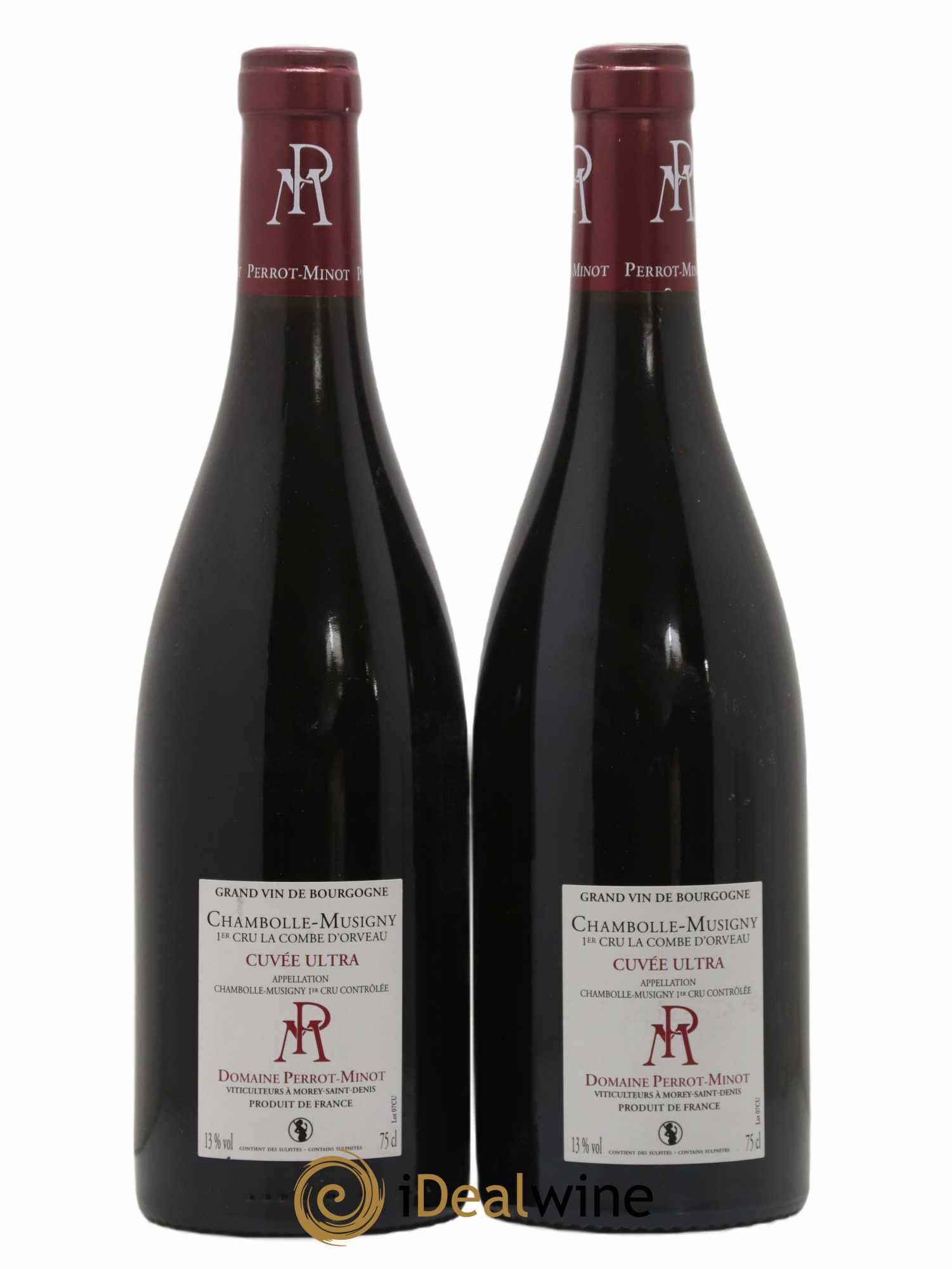 Chambolle-Musigny 1er Cru La Combe d'Orveau Vieilles Vignes Perrot-Minot Cuvée Ultra  2018 - Lot de 2 bouteilles - 1