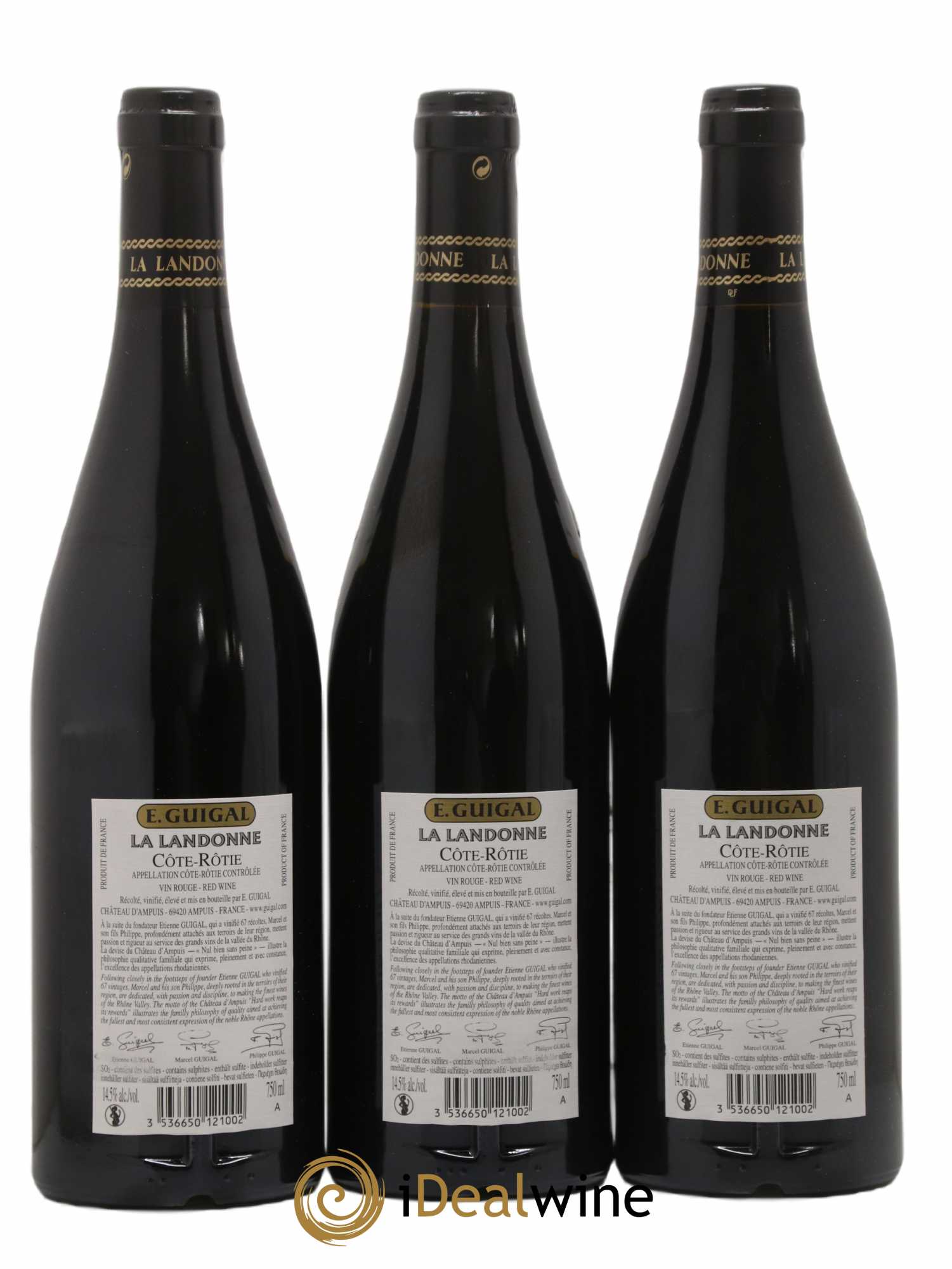 Côte-Rôtie La Landonne Guigal 2018 - Lot de 3 bouteilles - 1