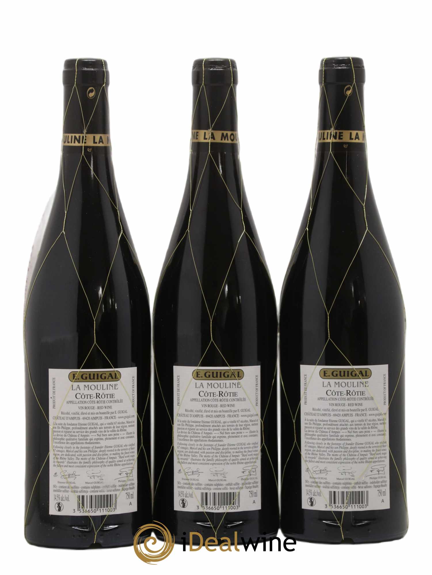 Côte-Rôtie La Mouline Guigal 2018 - Lot de 3 bouteilles - 1
