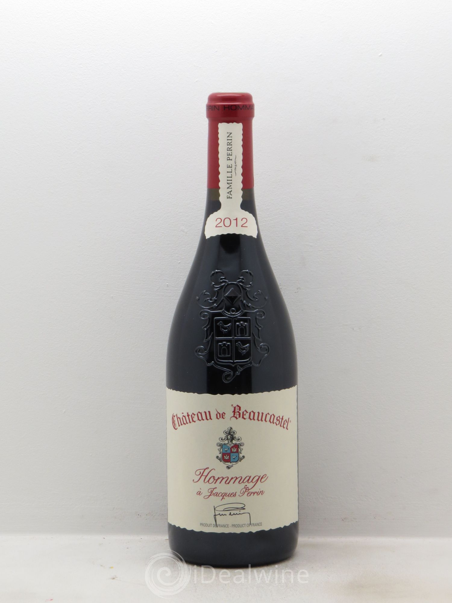 Châteauneuf-du-Pape Château de Beaucastel Hommage à Jacques Perrin Famille Perrin 2012 - Lot de 1 bouteille - 0