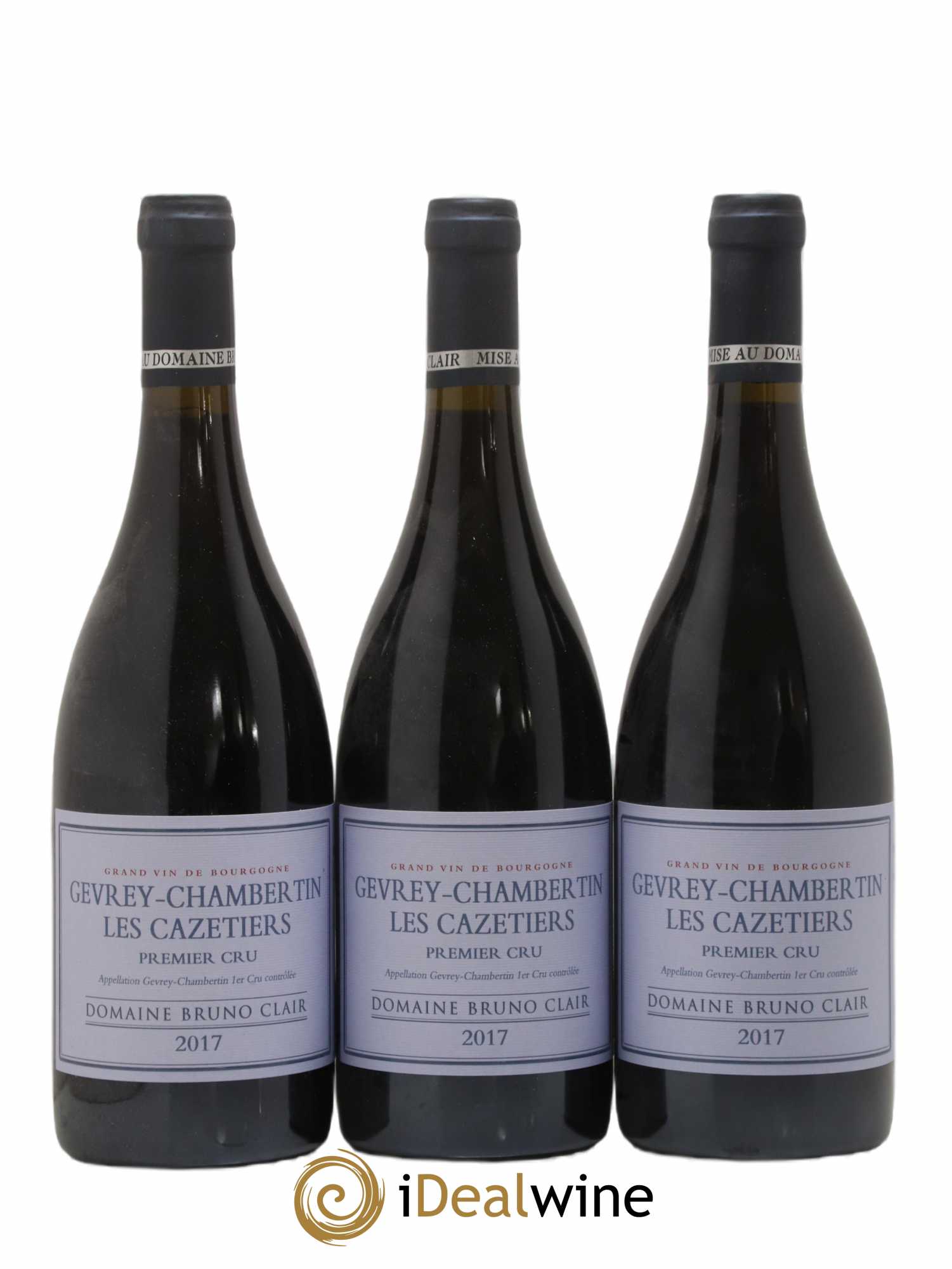 Gevrey-Chambertin 1er Cru Les Cazetiers Bruno Clair (Domaine) 2017 - Lot de 3 bouteilles - 0